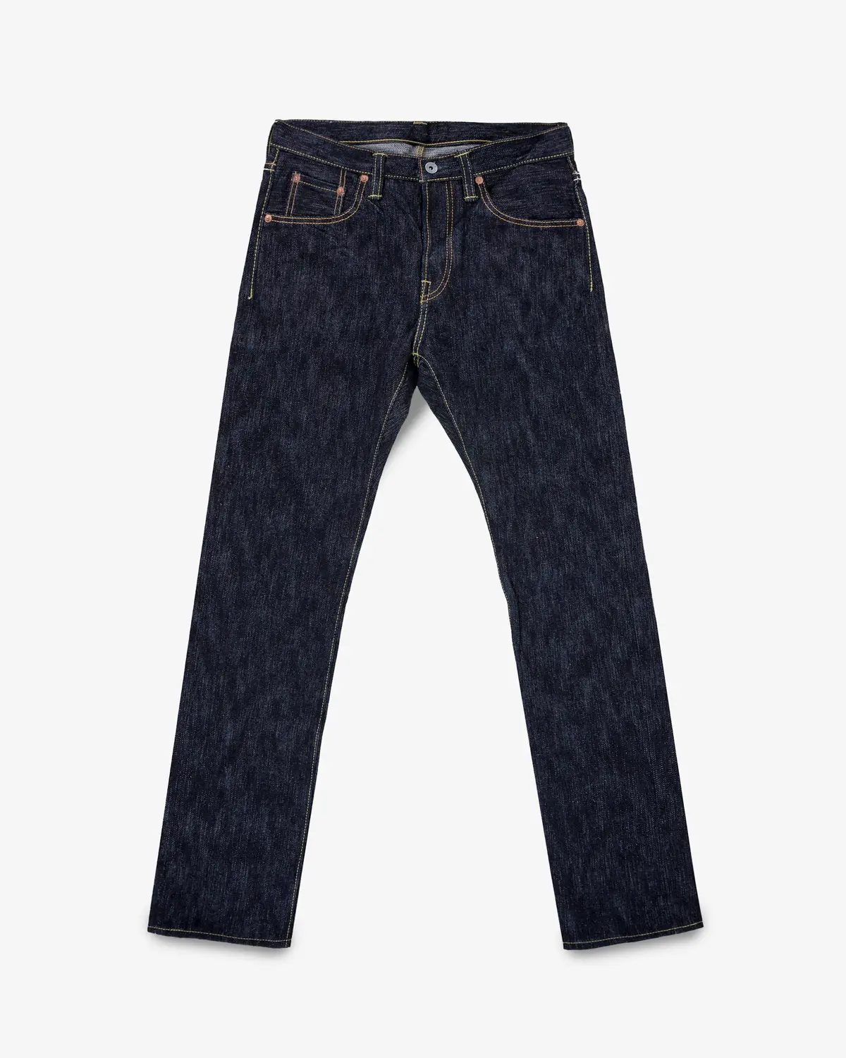 16Oz Slubby Selvedge Denim Slim Cut Jeans - Indigo 1