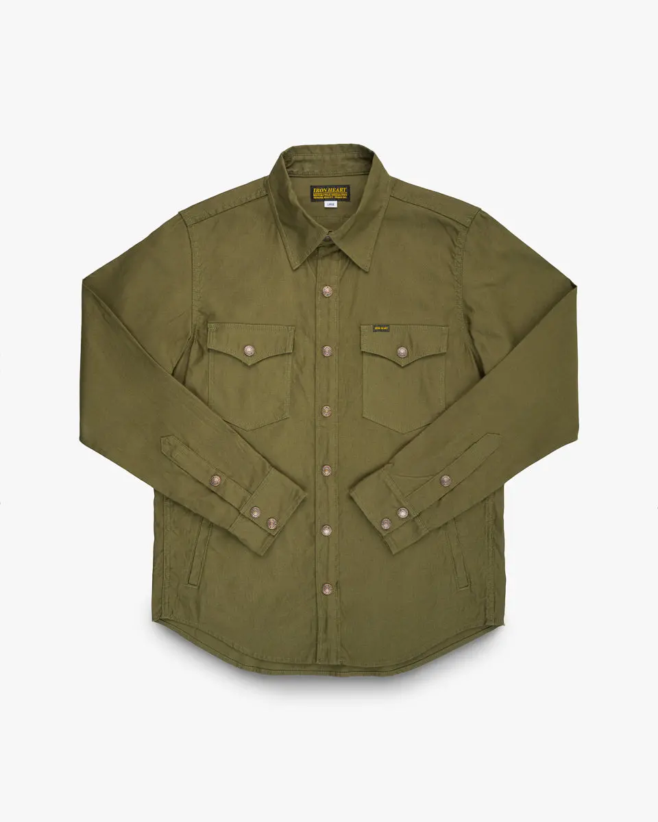 8Oz Military Whipcord Cpo Shirt - Olive 1