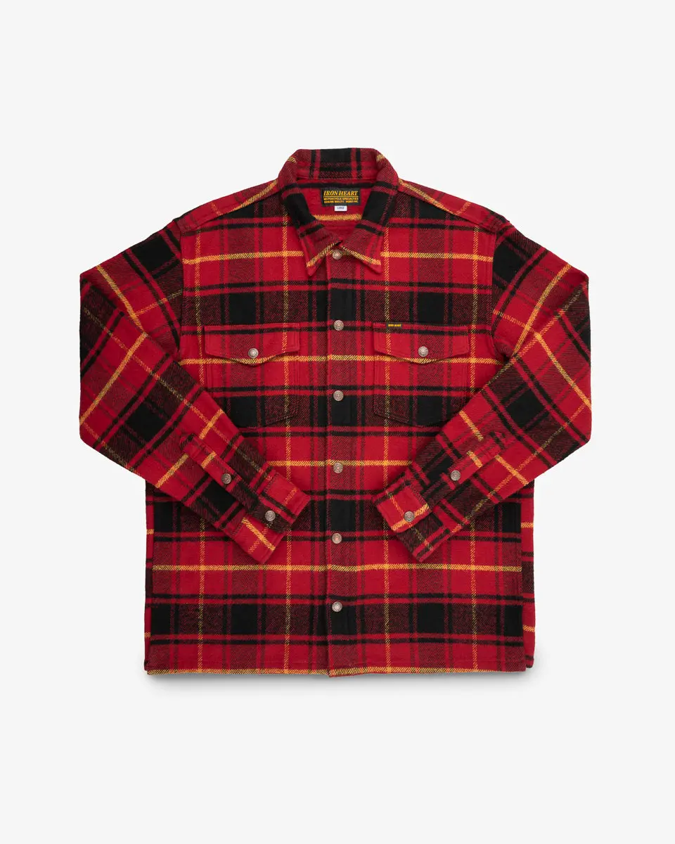 Heavy Flannel Rider’S Overshirt - Red 1