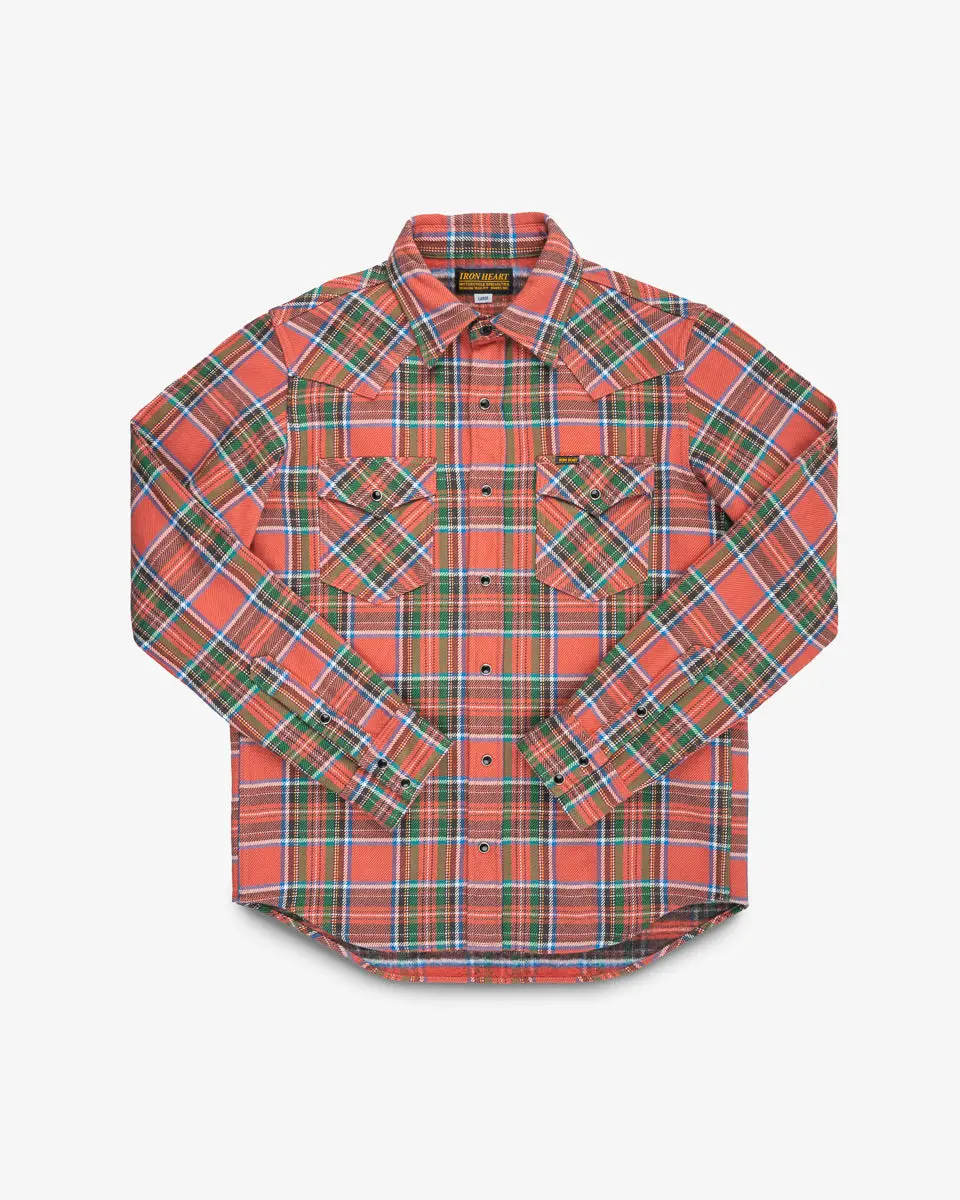 Ultra Heavy Flannel American Check Western Shirt - Red "The Watermelon Man" 1