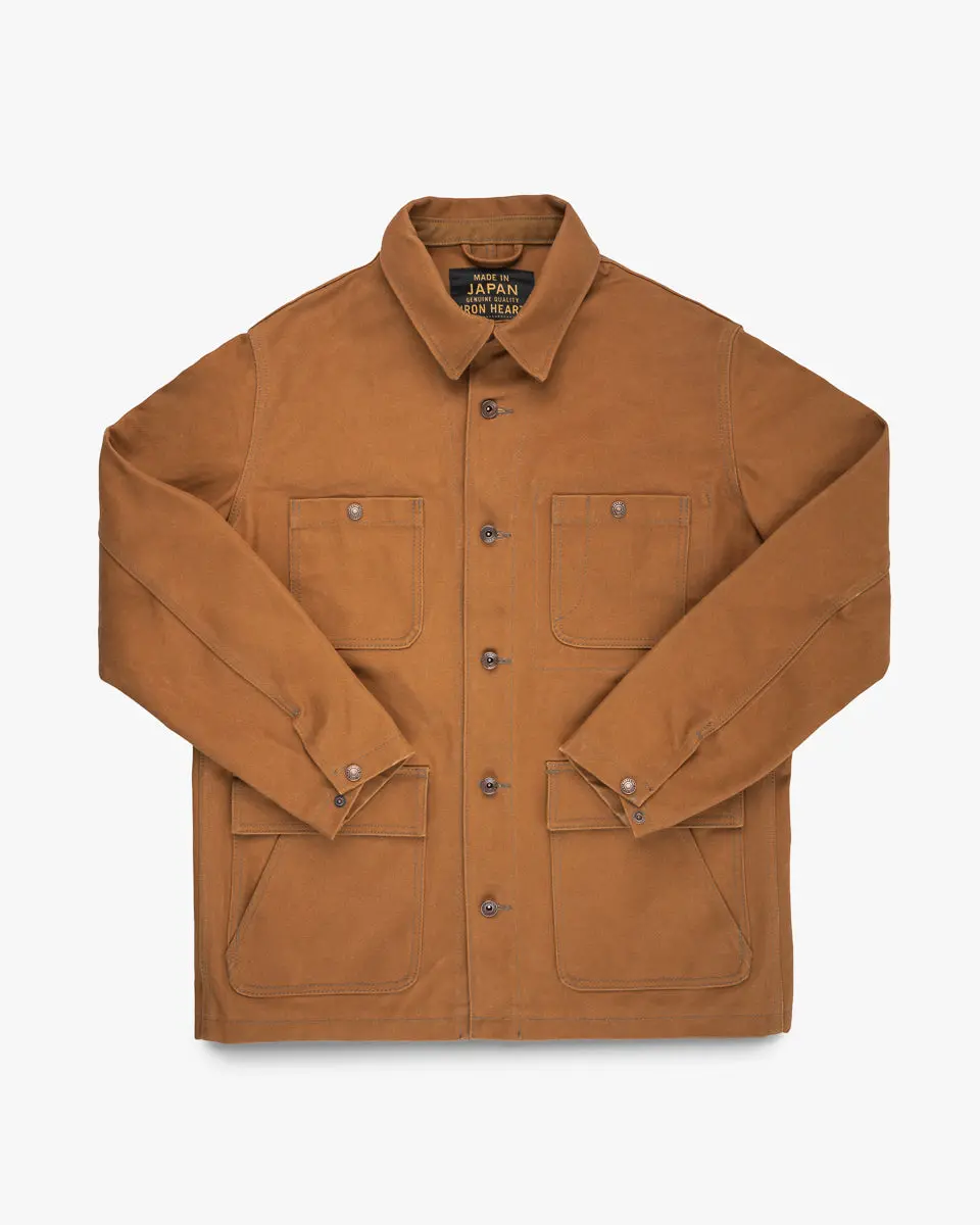 20Oz Paraffin Coated Duck Chore Jacket - Brown 1