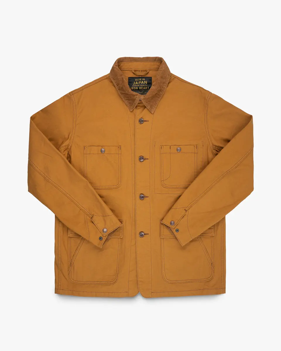 10Oz Kurashikizome® Organic Cotton Duck Chore Jacket - Brown 1