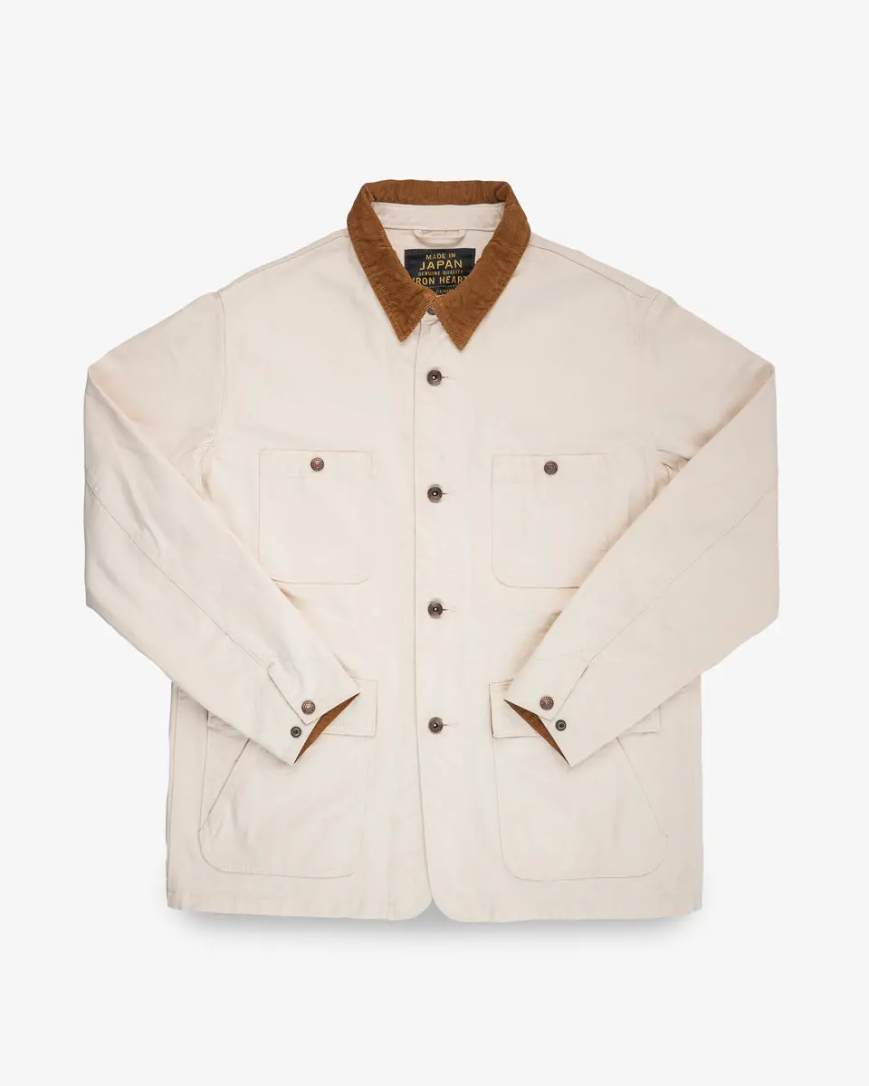 10Oz Kurashikizome® Organic Cotton Duck Chore Jacket - Ivory 1