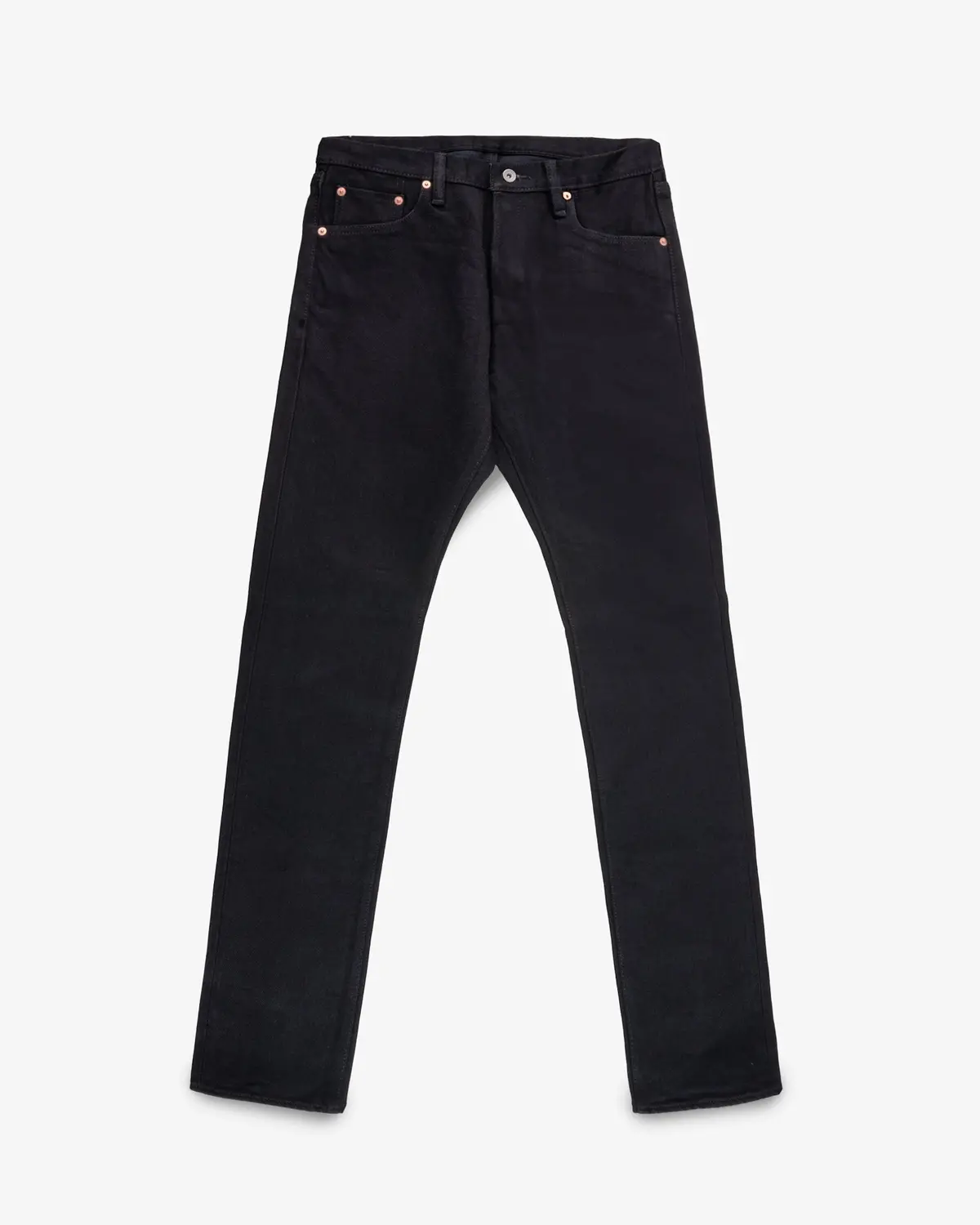 21Oz Shinayaka Selvedge Denim Slim Cut Jeans - Black 1