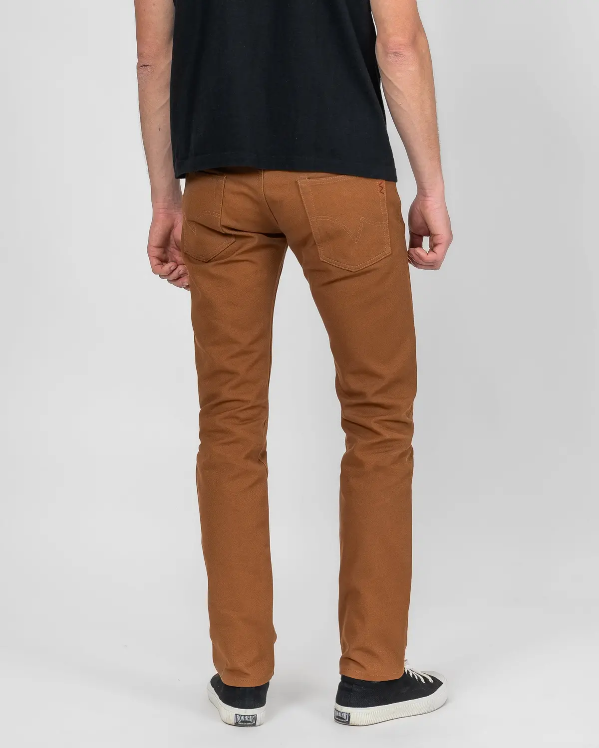 17Oz Duck Slim Tapered Cut Jeans - Brown 3