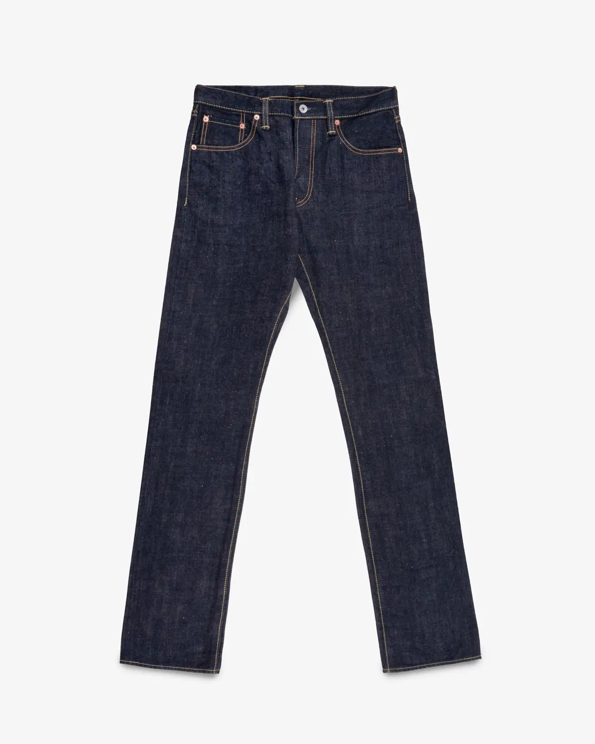 17Oz Selvedge Denim Slim Cut Jeans - Natural Indigo 1