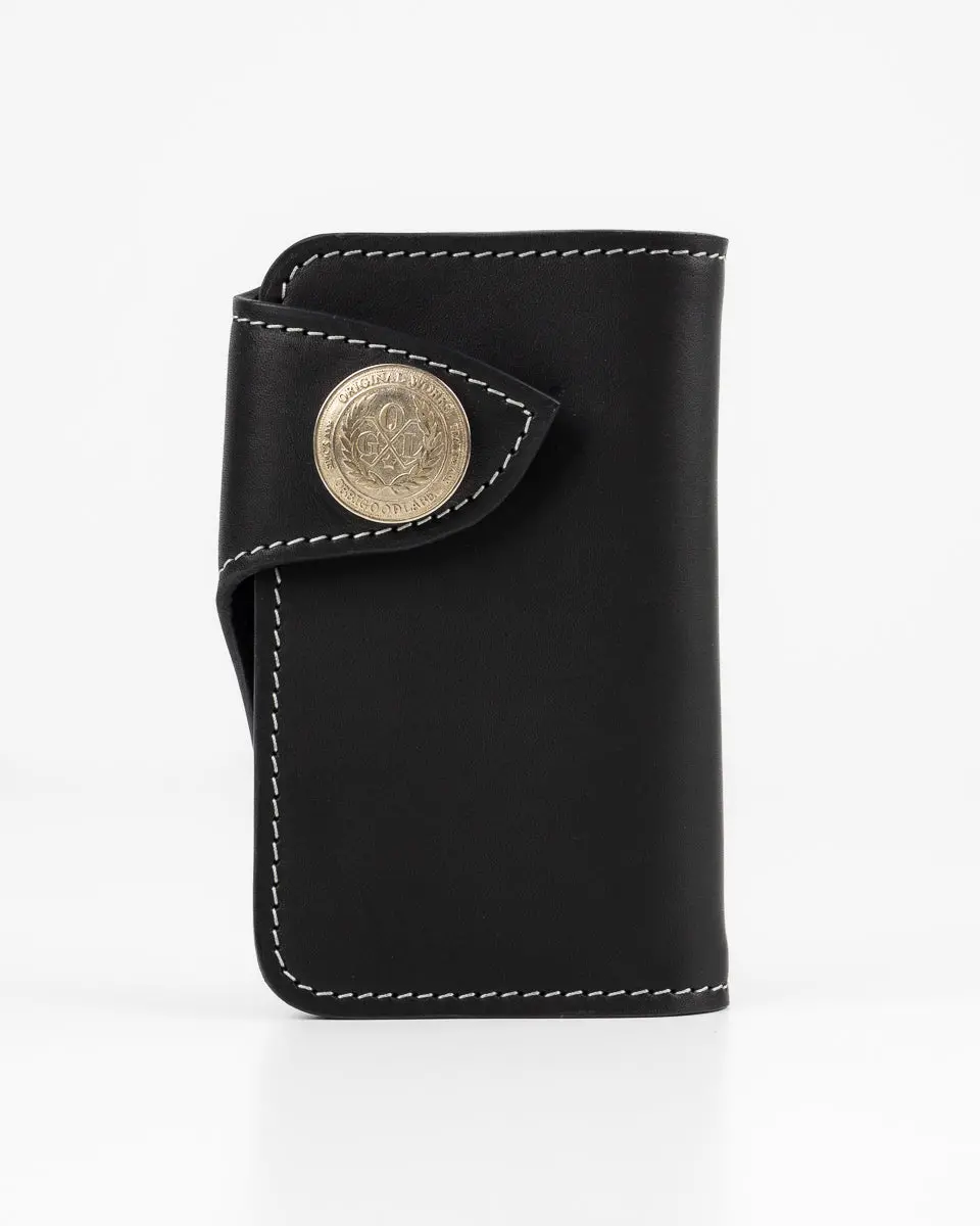 Ogl Brave Horsehide Condor Mid Wallet - Black 1