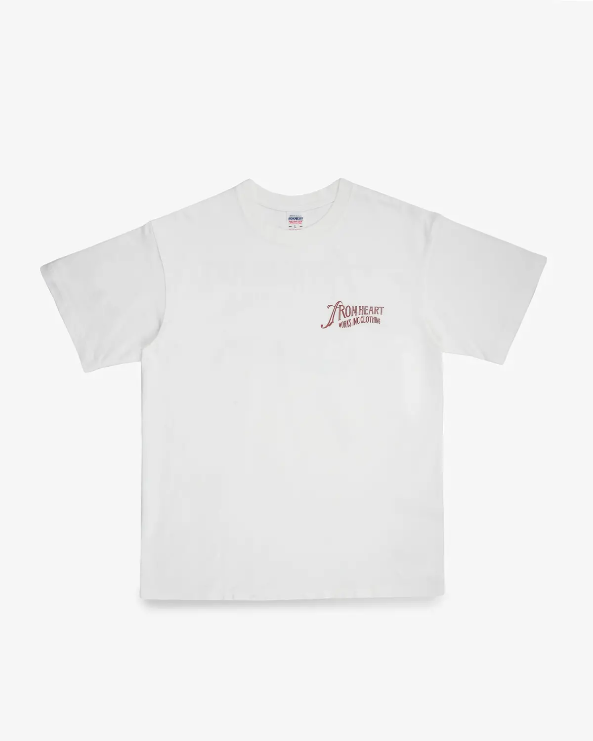 7.5Oz Printed Loopwheel Crew Neck T-Shirt - White 1