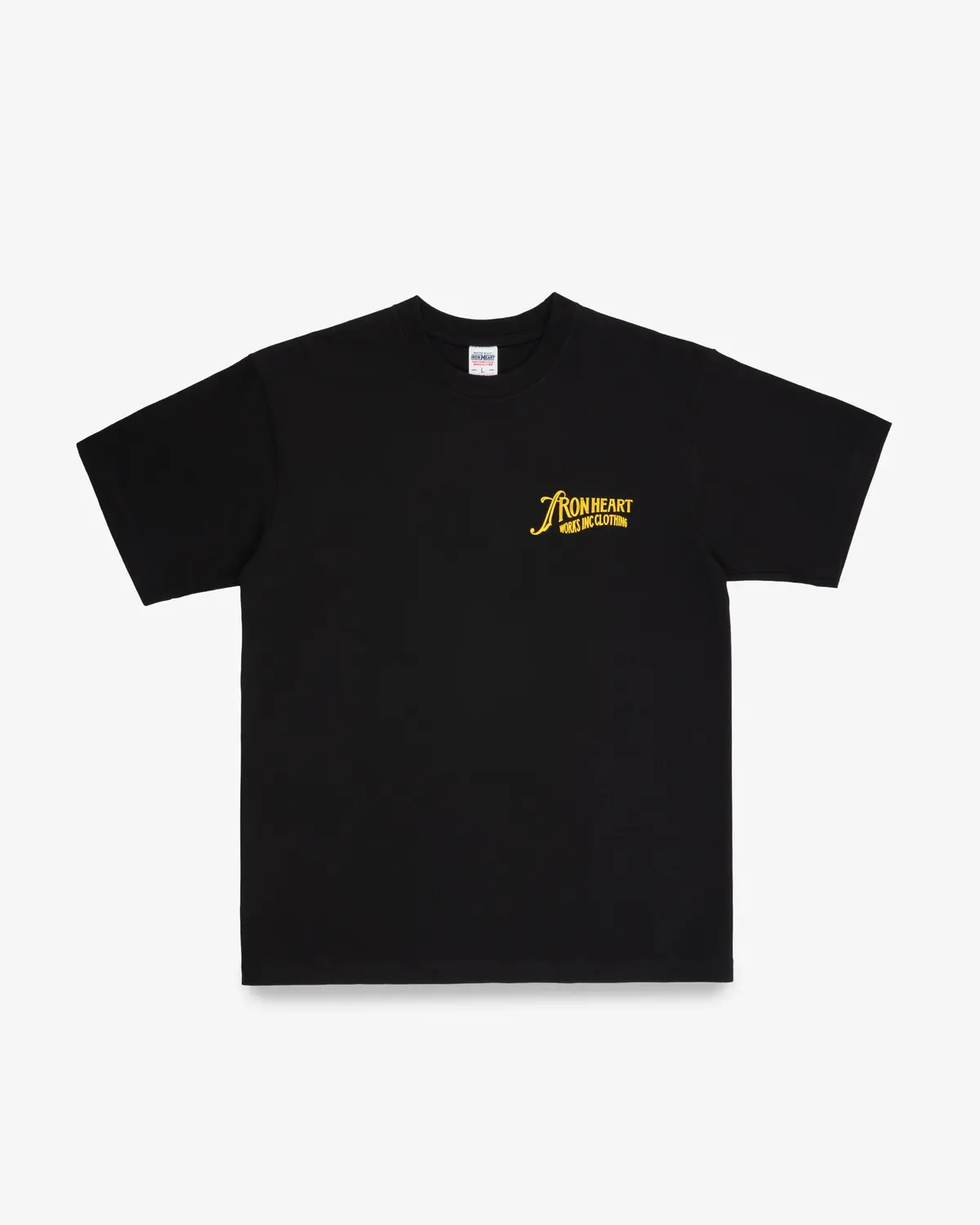 7.5Oz Printed Loopwheel Crew Neck T-Shirt - Black 1