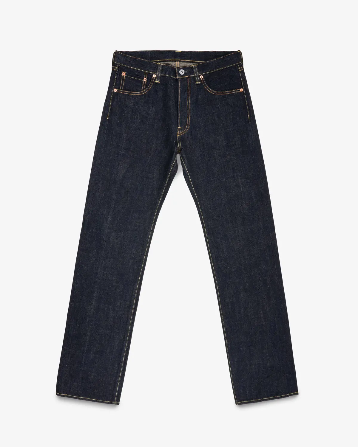 17Oz Selvedge Denim Straight Cut Jeans - Natural Indigo 1