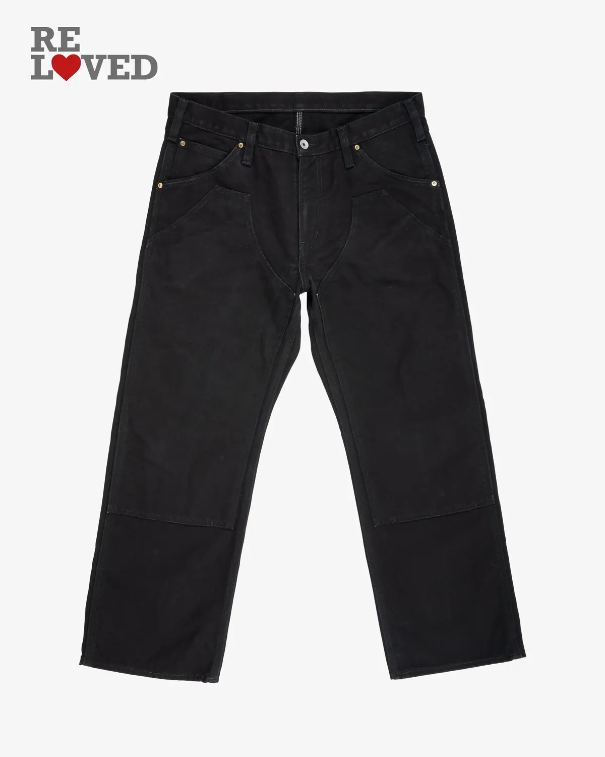 17Oz Duck Logger Pants - Black (Ih-801-Blk) Tag 36, Hemmed To 28.4" 1