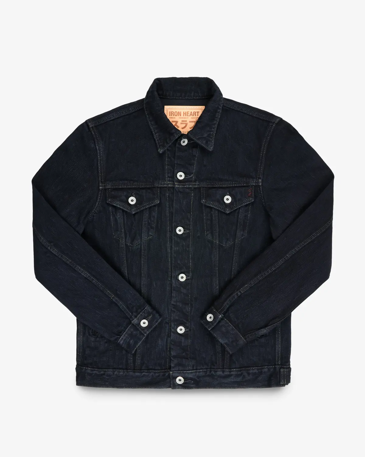16Oz Slubby Selvedge Denim Type Iii Jacket - Indigo Overdyed Black 1