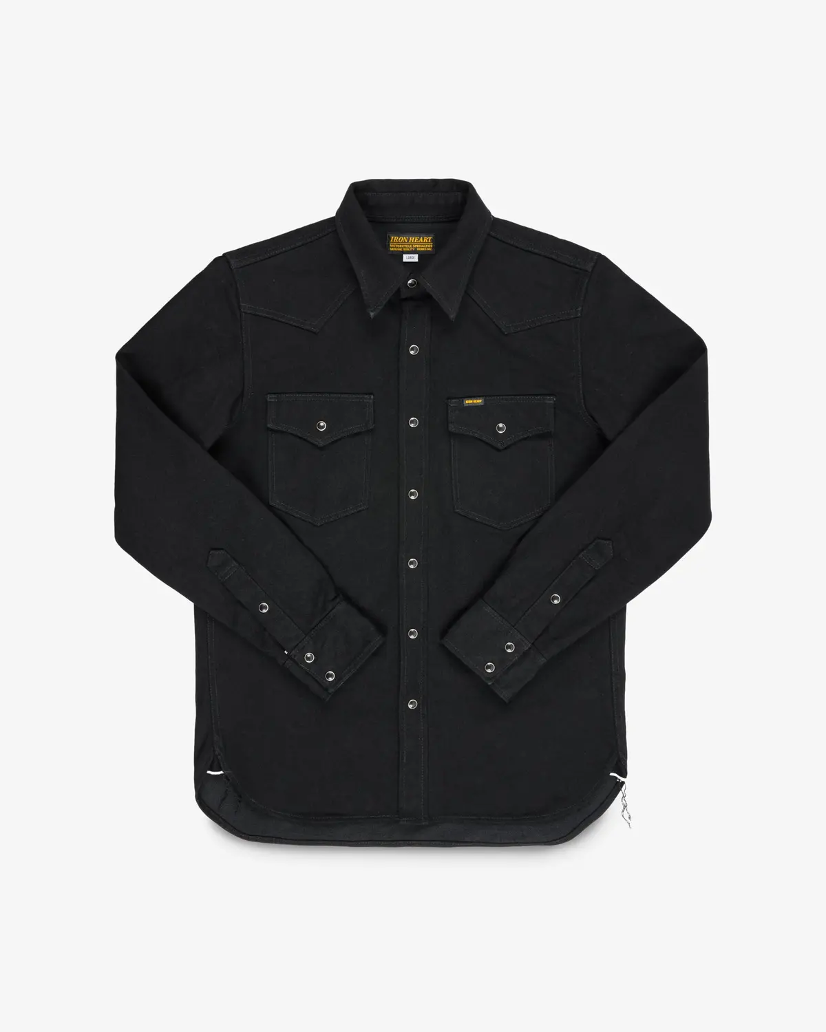 14Oz Selvedge Denim Western Shirt - Black/Black 1