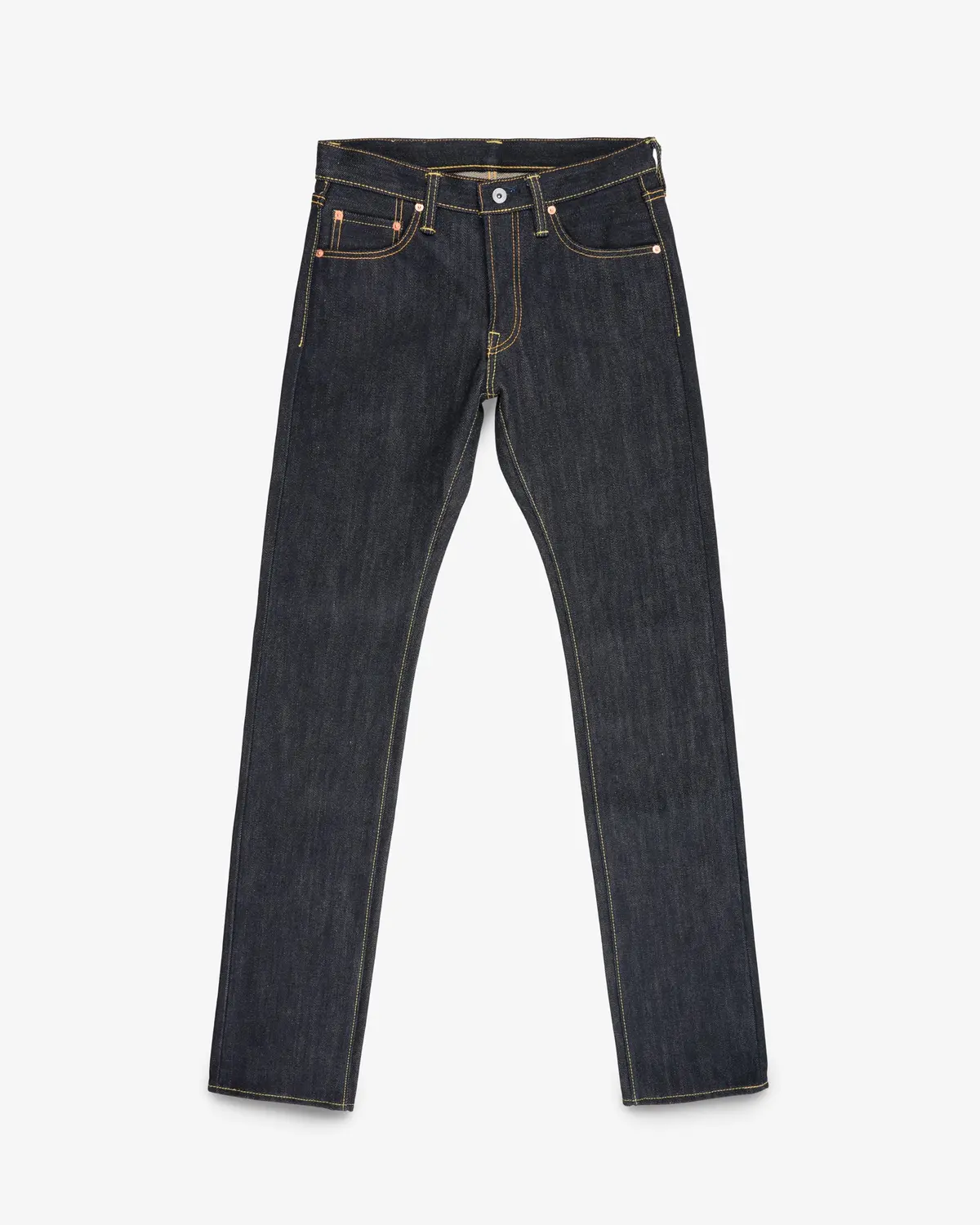 25Oz Selvedge Denim Slim Tapered Cut Jeans - Indigo 1