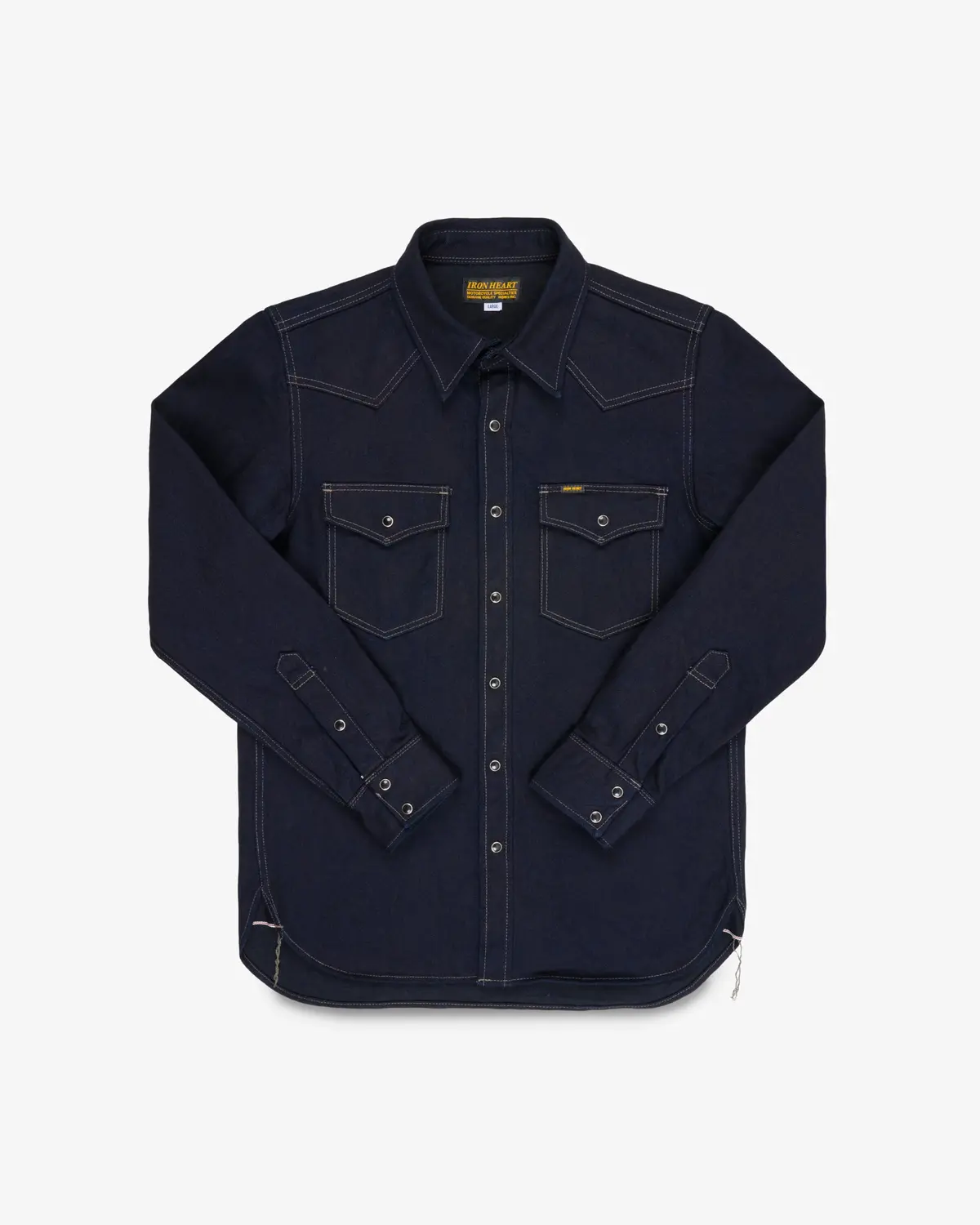 14Oz Selvedge Denim Western Shirt - Indigo/Black 1