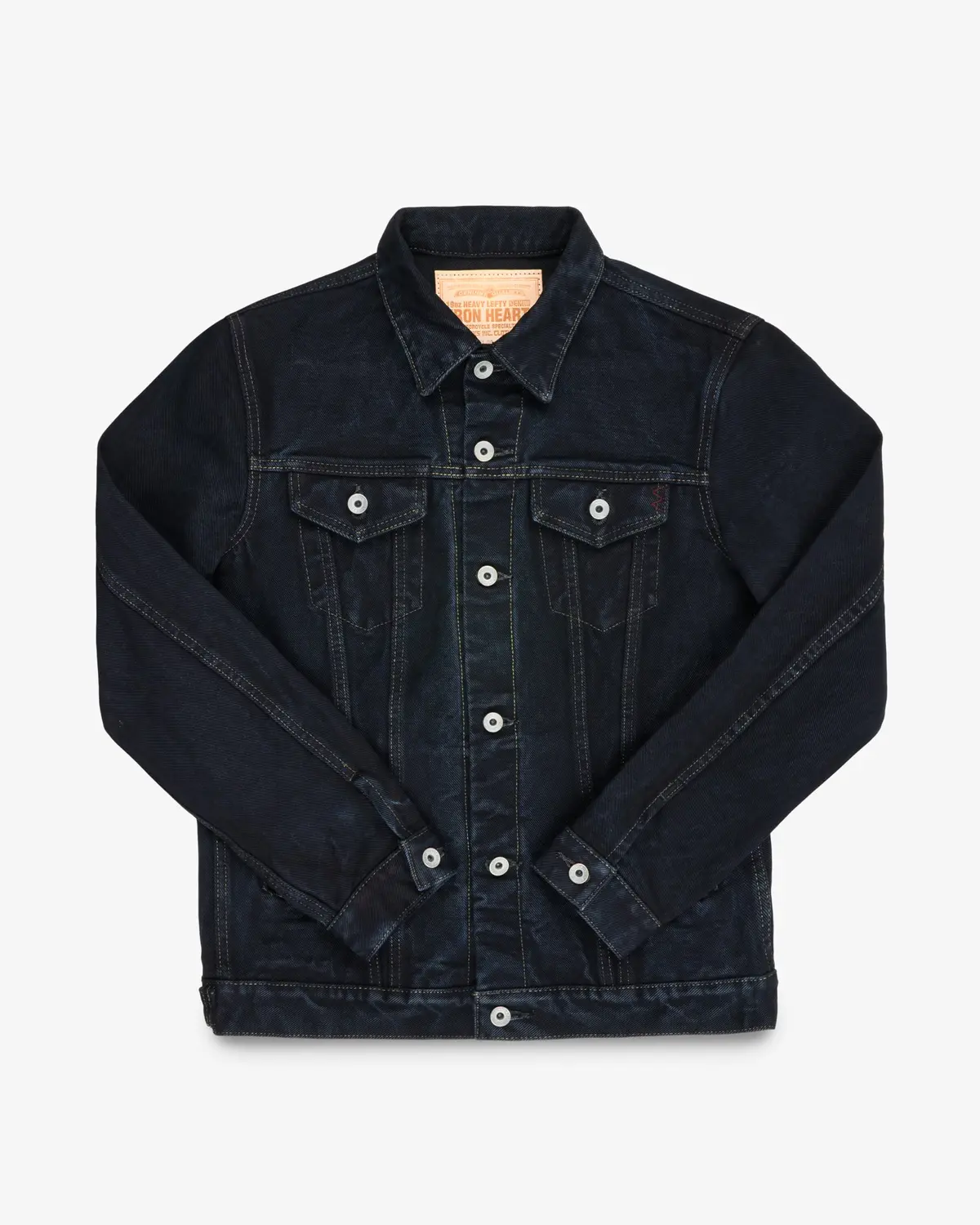 19Oz Left-Hand Twill Selvedge Denim Type Iii Jacket -  Indigo Overdyed Black 1