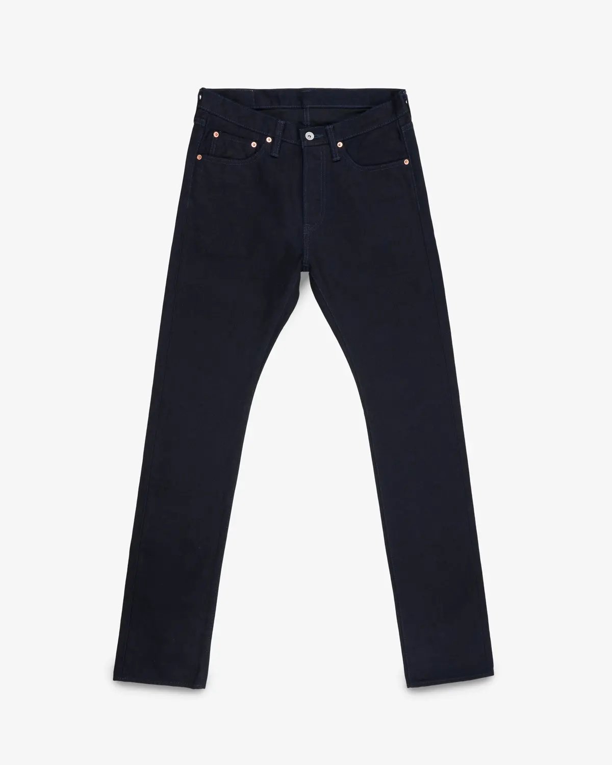 14Oz Selvedge Denim Slim Cut  Jeans - Indigo/Black 1
