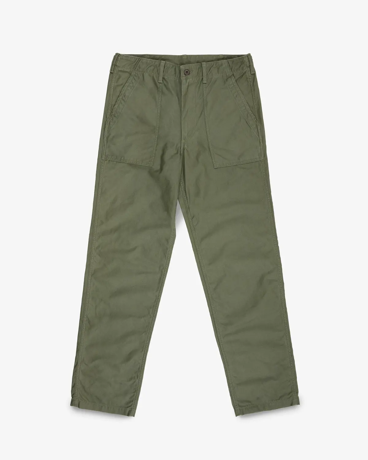 10Oz Back Satin Baker Pants - Army Green 1