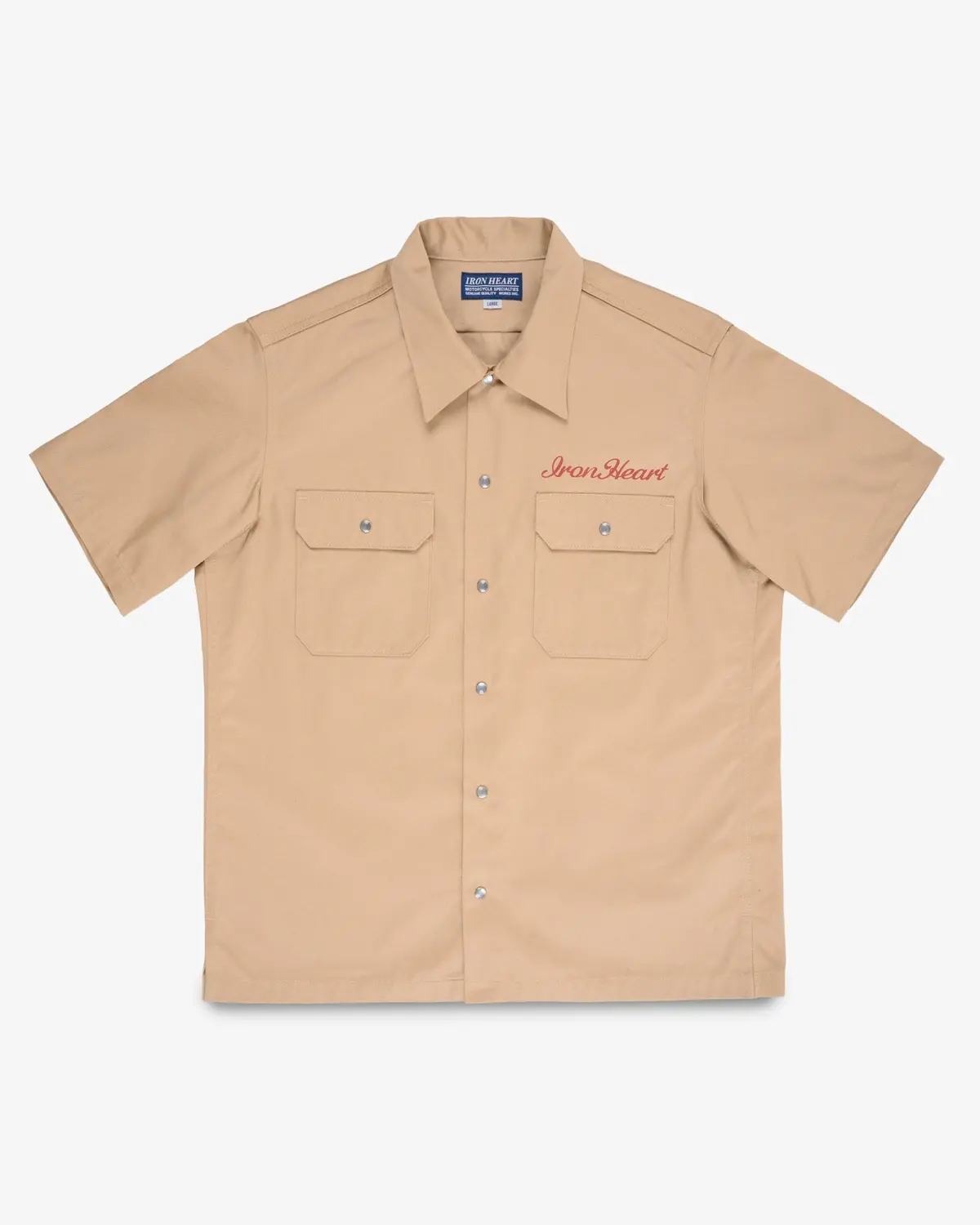 9.6Oz T/C Short Sleeved Mechanic Shirt - Khaki 1