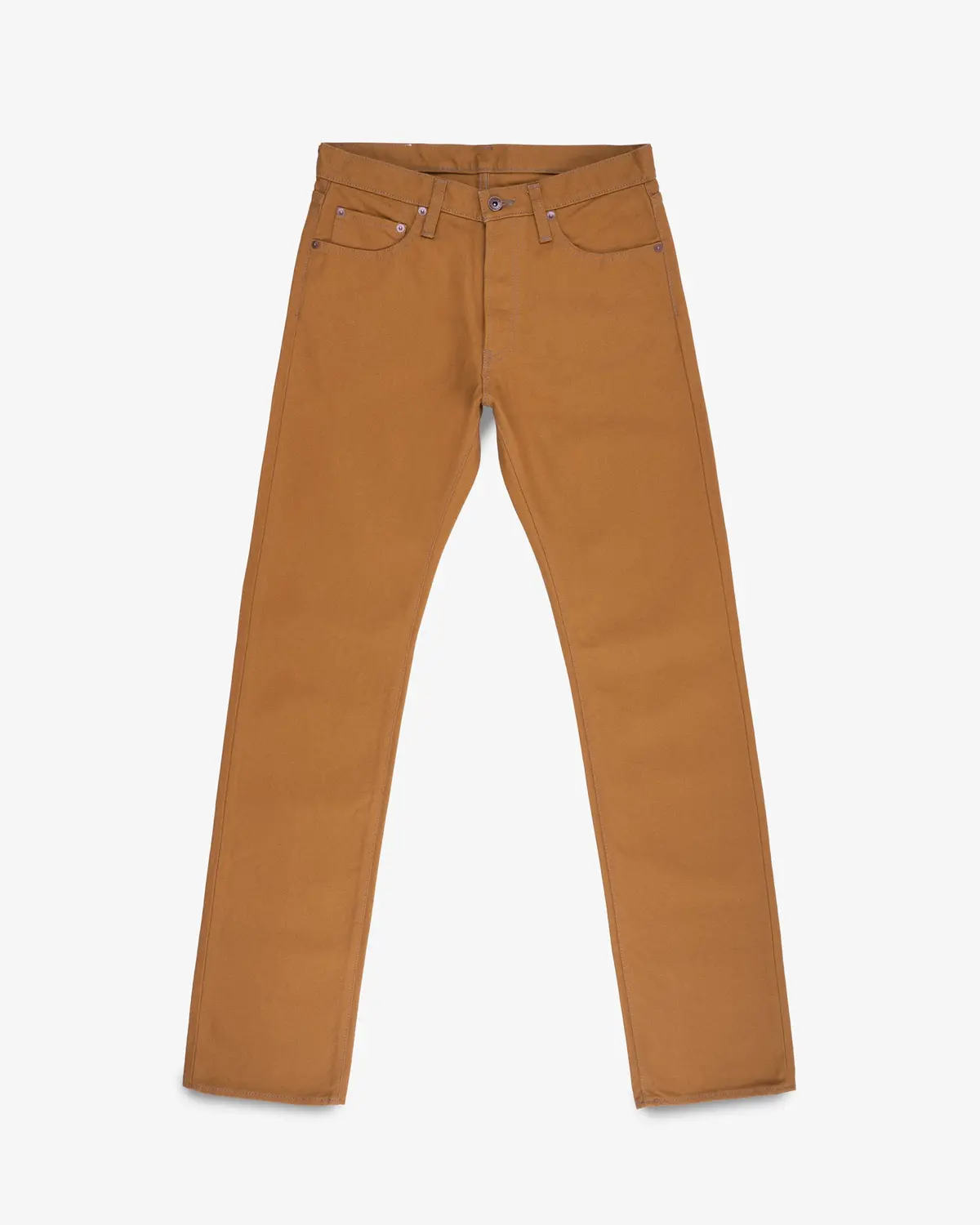 17Oz Duck Straight Cut Jeans - Brown 1