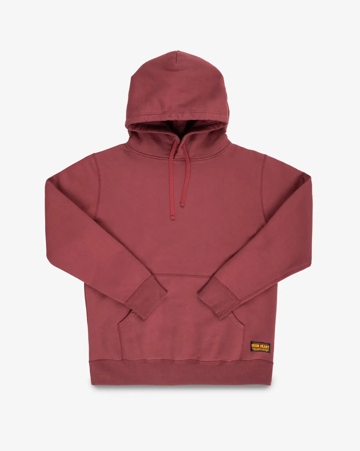 14Oz Ultra Heavyweight Loopwheel Cotton Hoodie - Burgundy 1