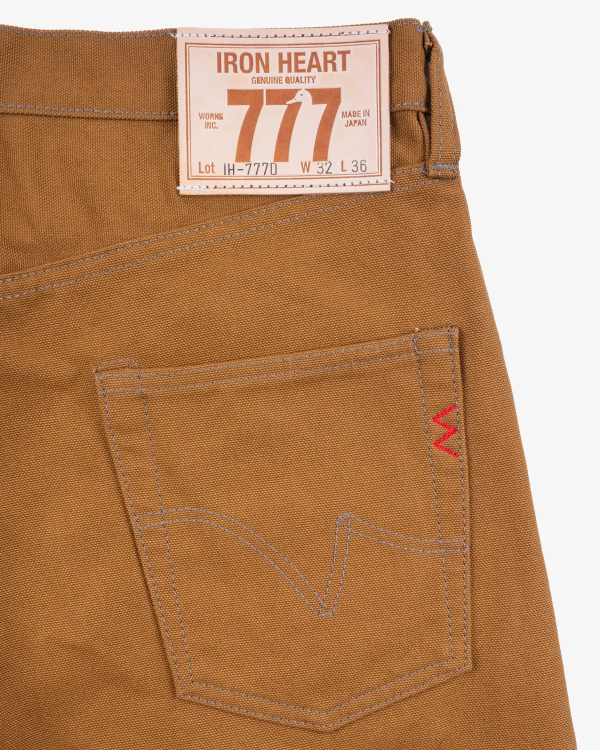17Oz Duck Slim Tapered Cut Jeans - Brown 6