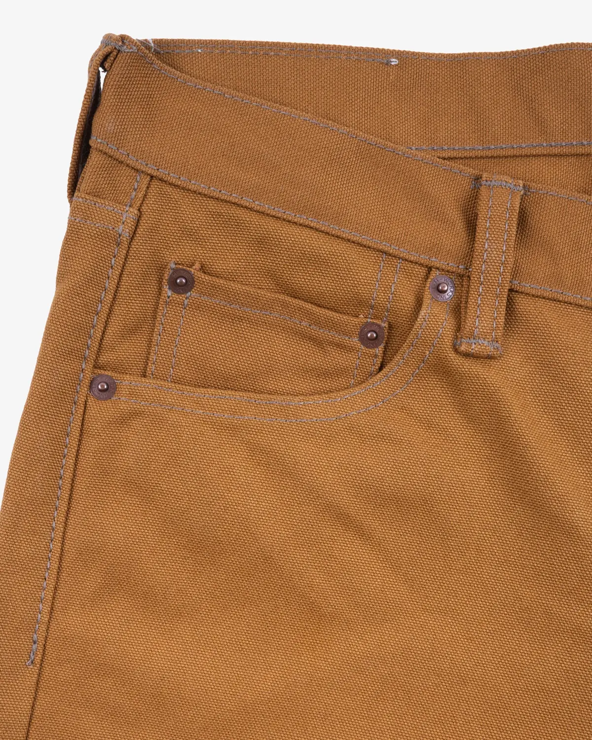 17Oz Duck Slim Tapered Cut Jeans - Brown 7