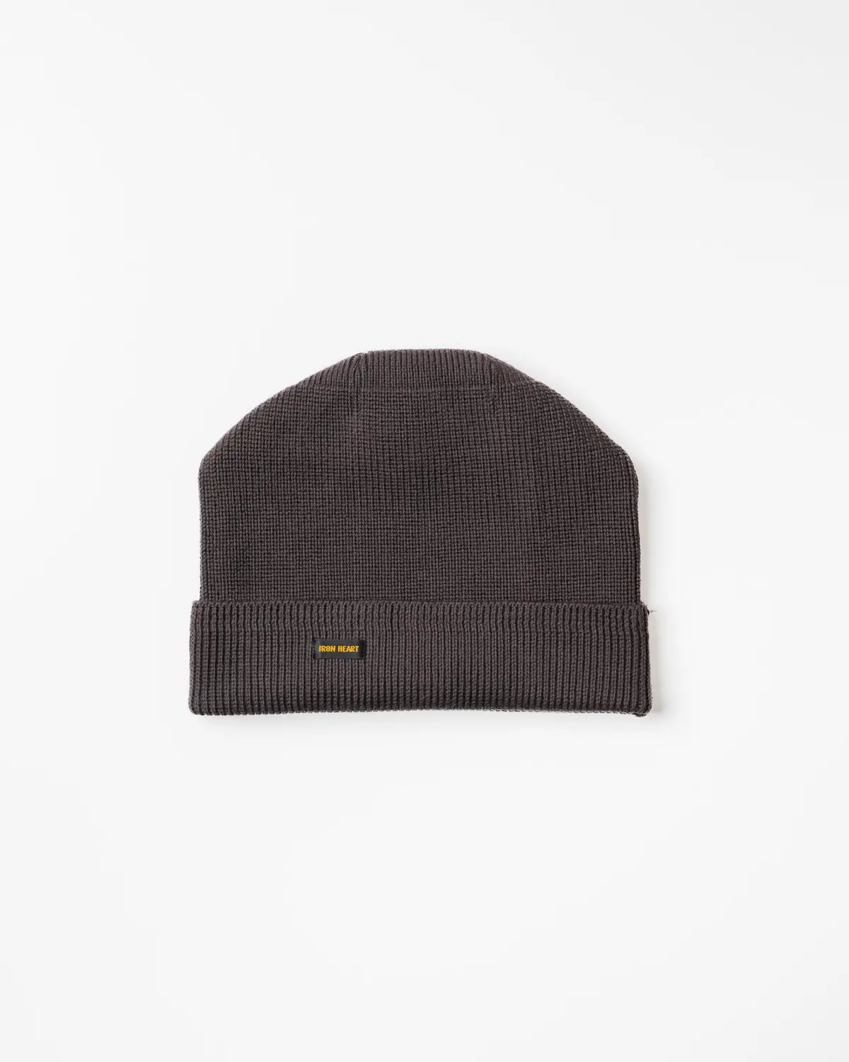 100% Cotton Ribbed Beanie - Grey 1