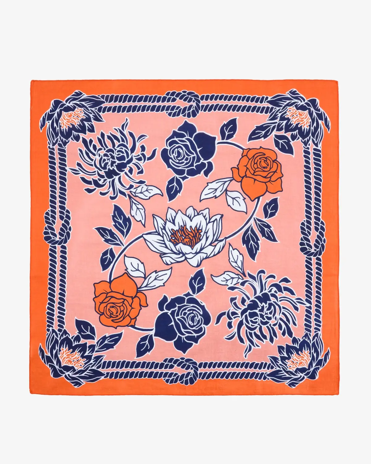 Felix Green Organic Cotton "Beacon Bay" Bandana - Orange 1