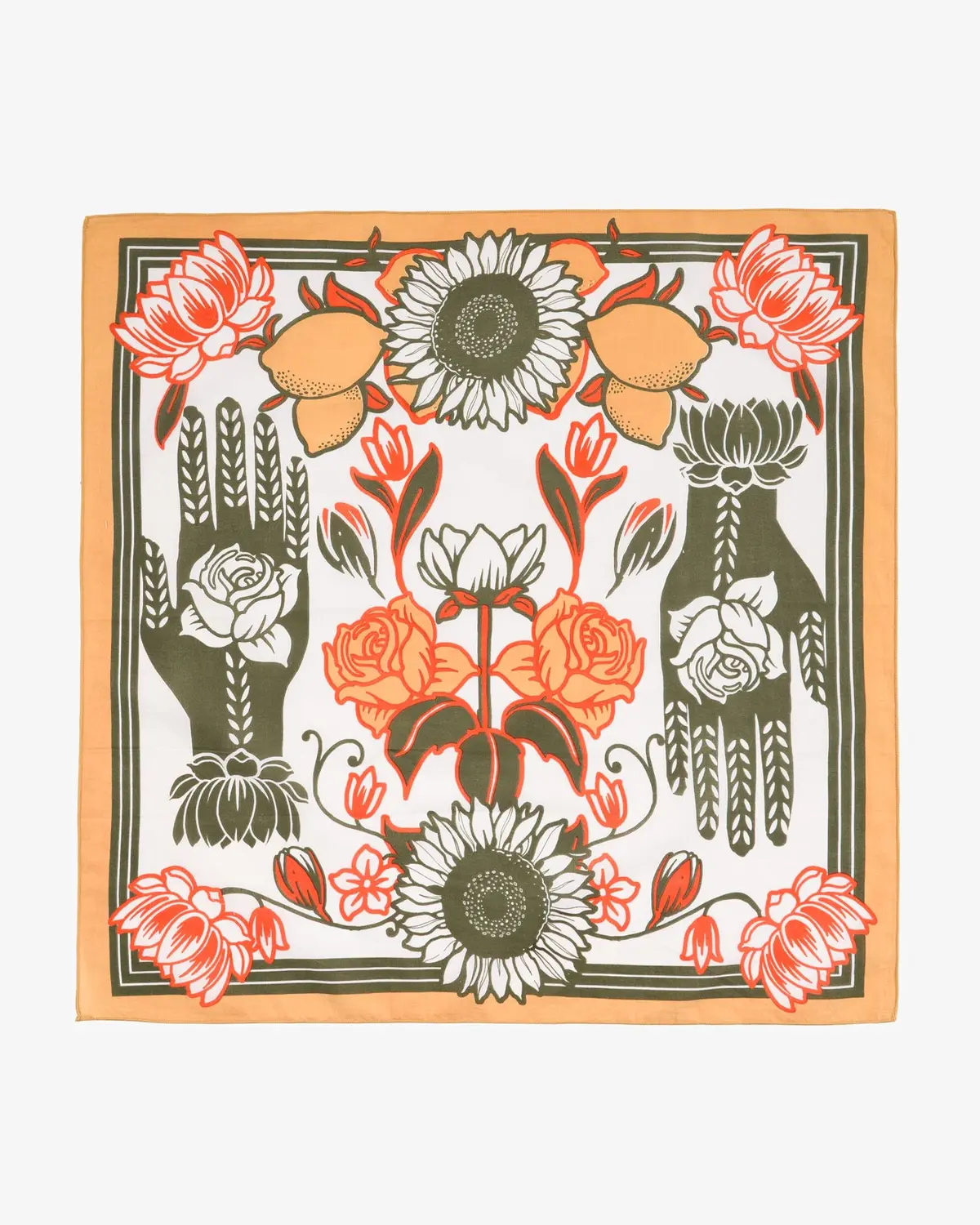 Felix Green Organic Cotton "Desperado" Bandana - Peach 1