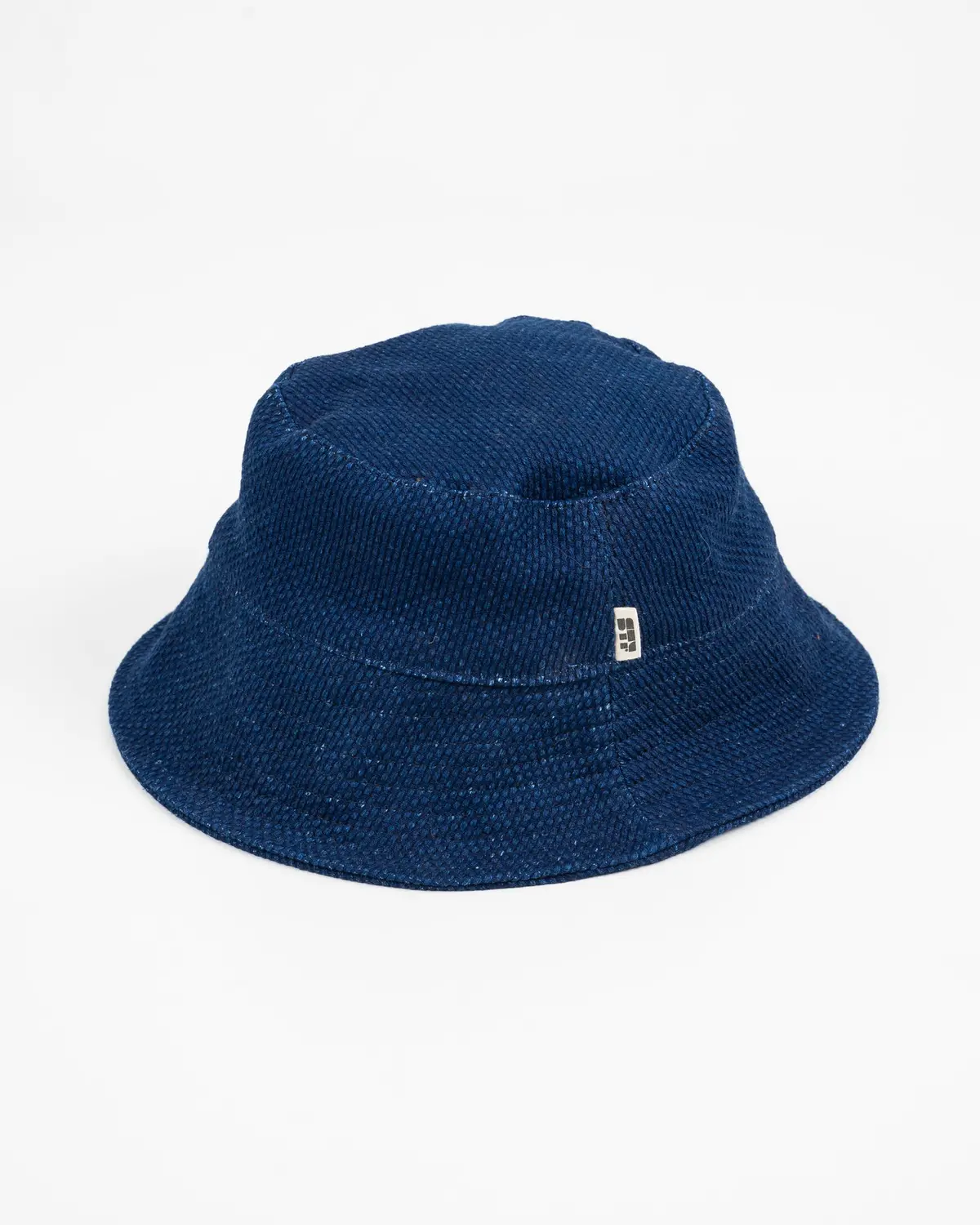 Stf Japanese Sashiko Bucket Hat - Indigo 1