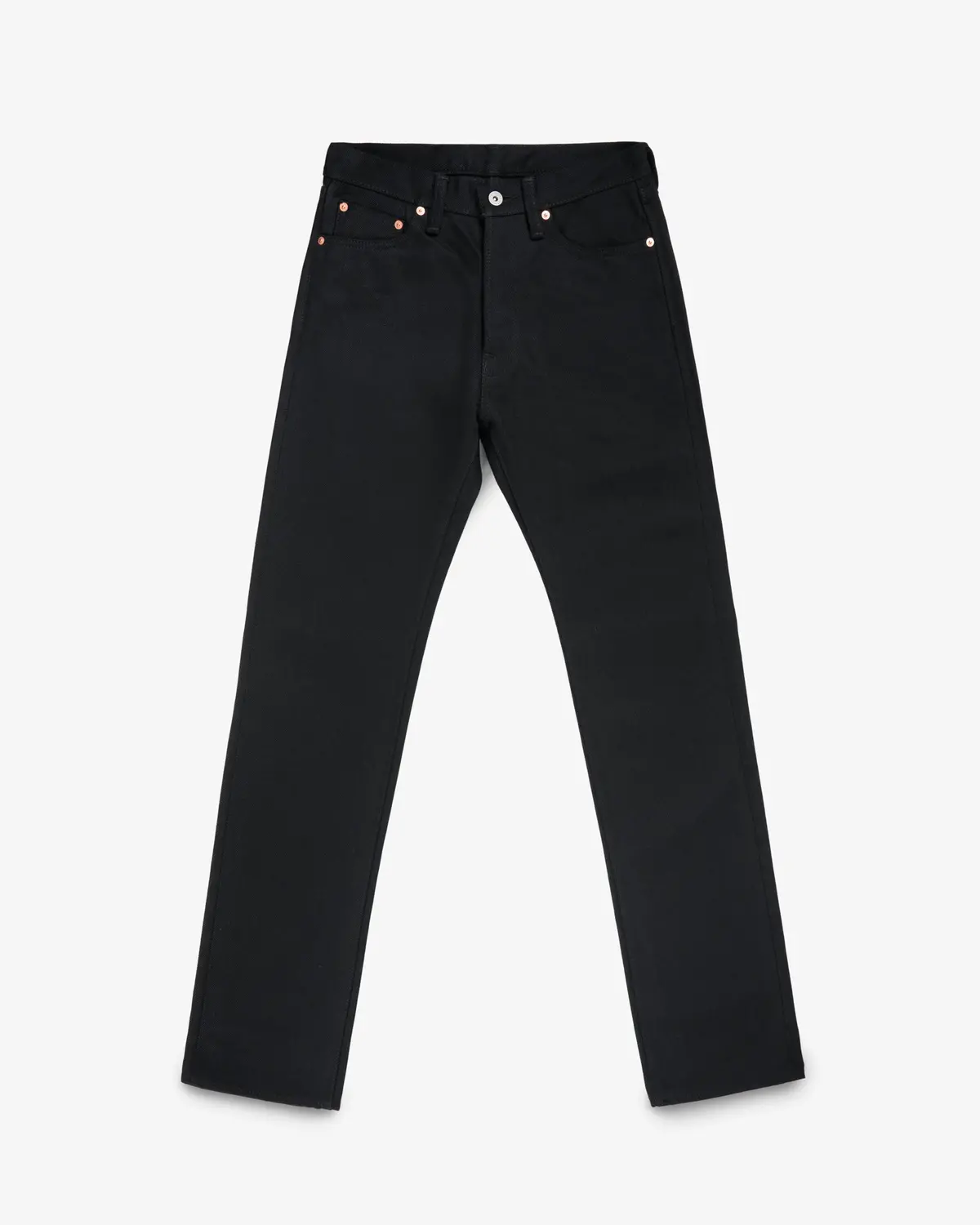 21Oz Selvedge Denim Relaxed Tapered Cut - Superblack Non-Fade 1