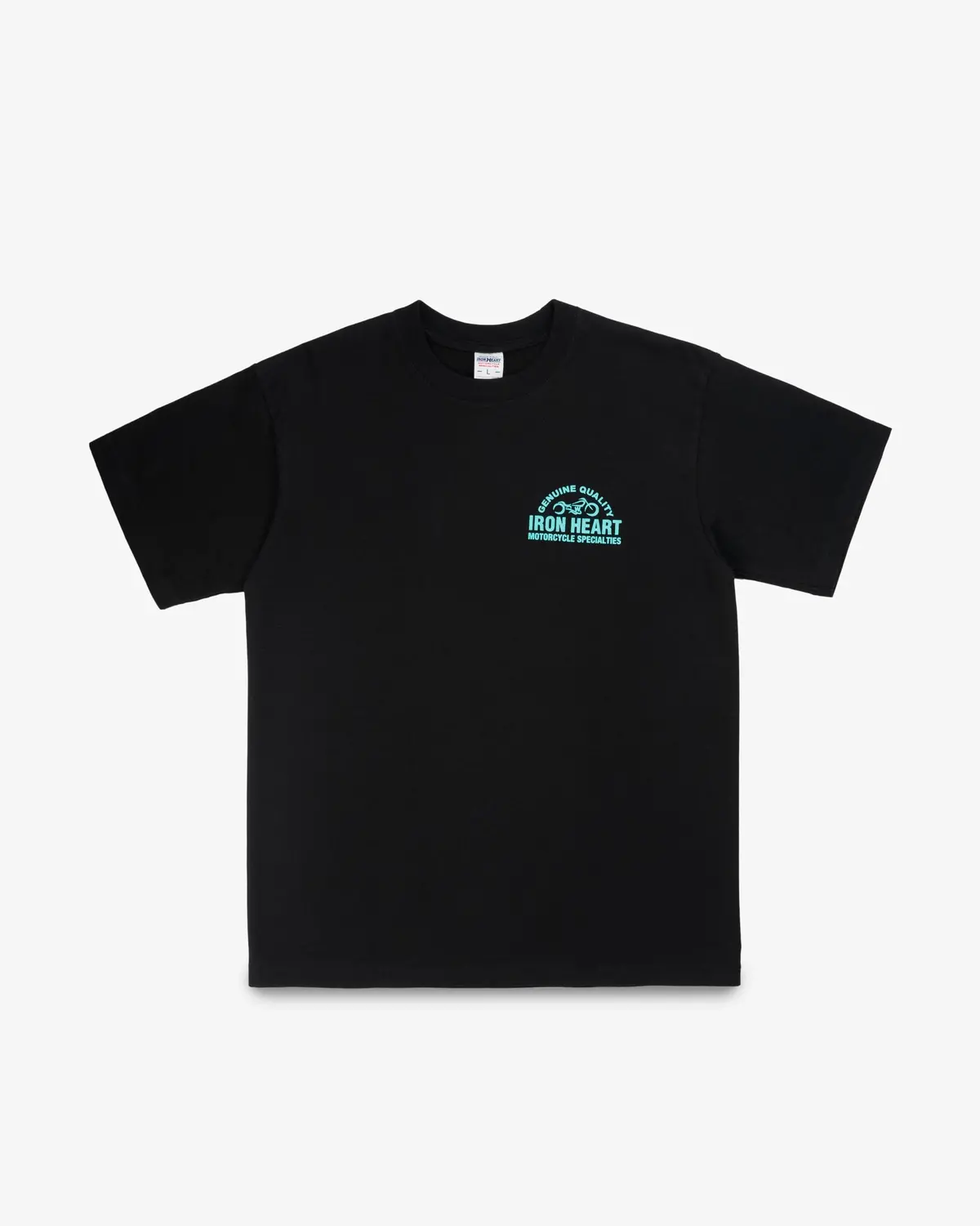 7.5Oz Printed Loopwheel Crew Neck T-Shirt - Black 1