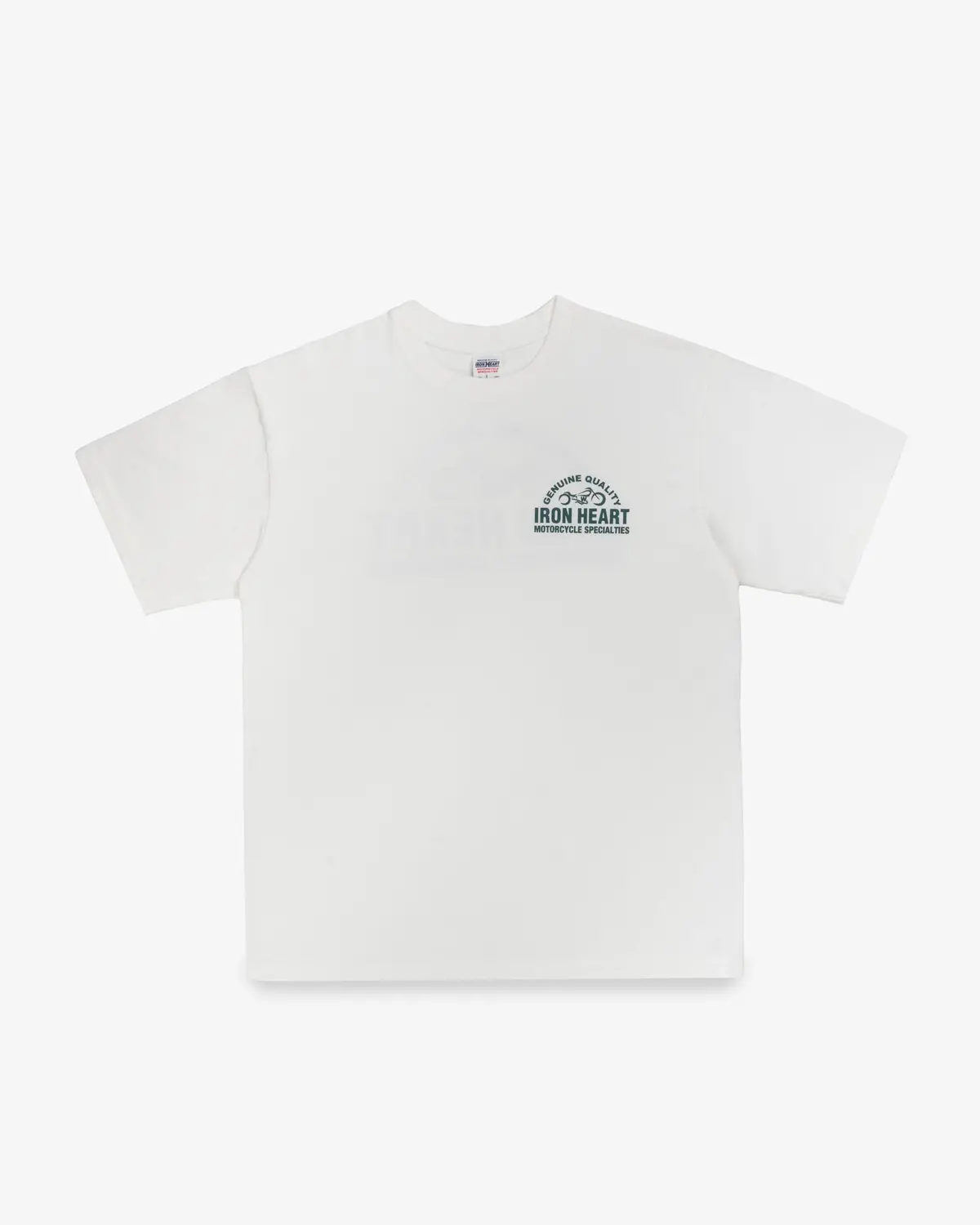7.5Oz Printed Loopwheel Crew Neck T-Shirt - White 1