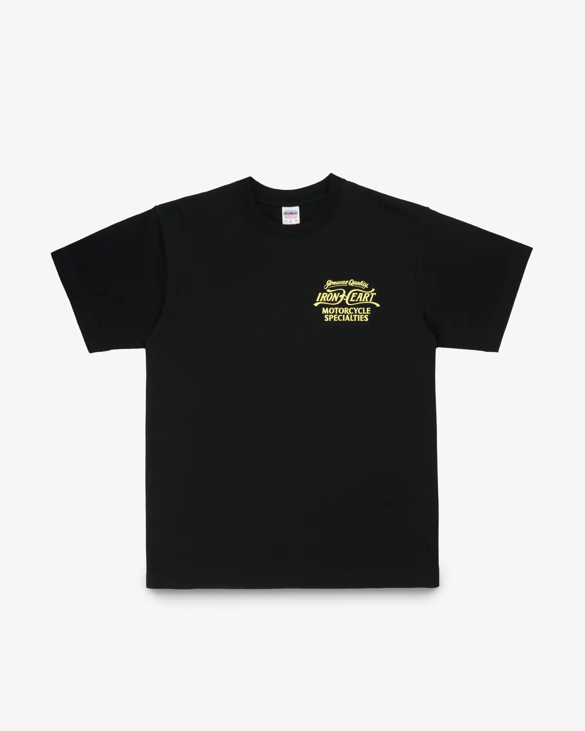 7.5Oz Printed Loopwheel Crew Neck T-Shirt - Black 1