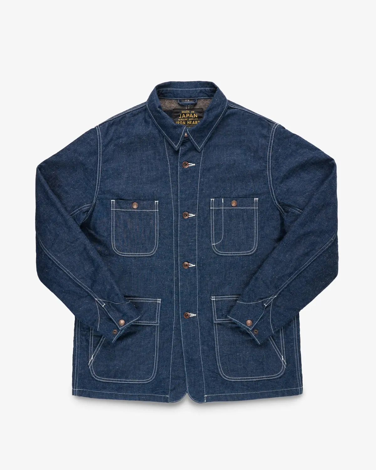 10Oz Selvedge Denim Blanket Lined Chore Jacket - Indigo 1