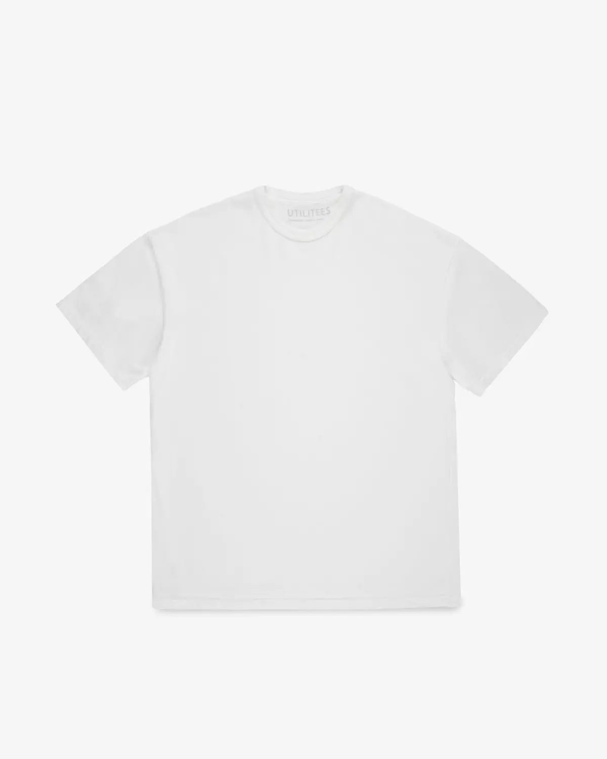 Utilitees - 10Oz Heavyweight Crew Neck T-Shirt - White 1