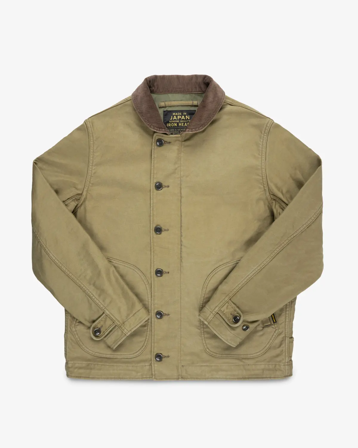 12Oz Whipcord Lightweight N1 Deck Jacket - Khaki 1