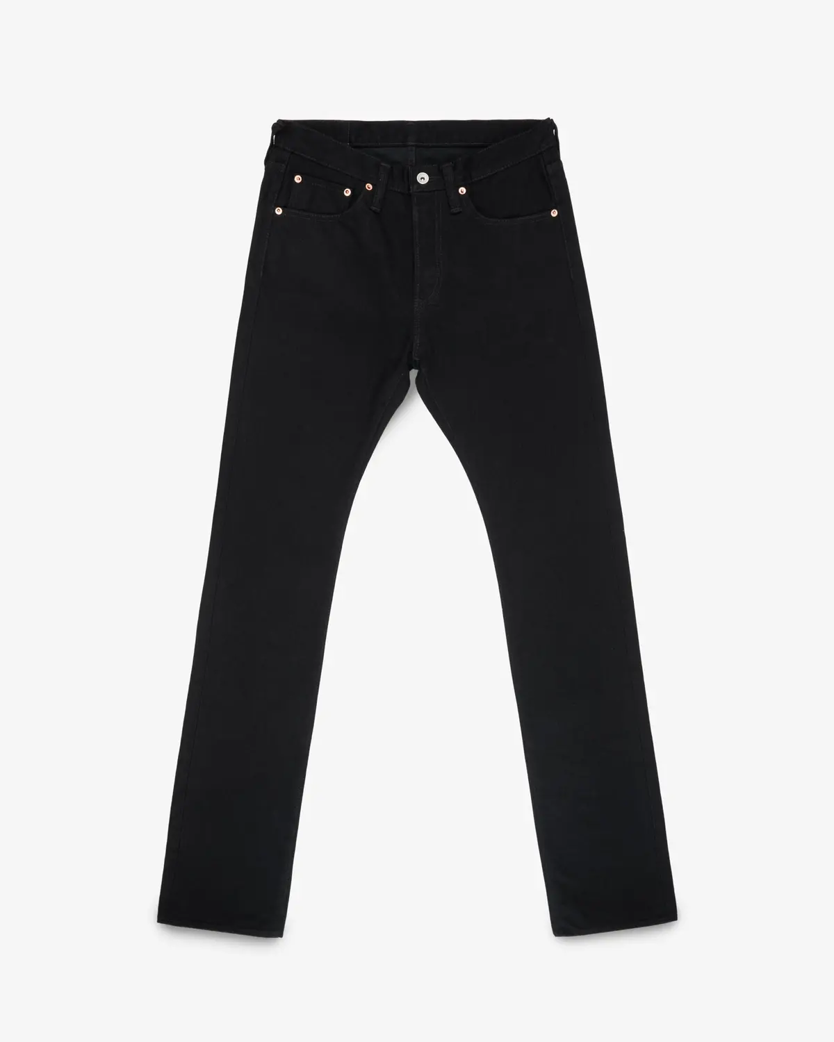 14Oz Selvedge Denim Slim Cut Jeans - Black/Black 1