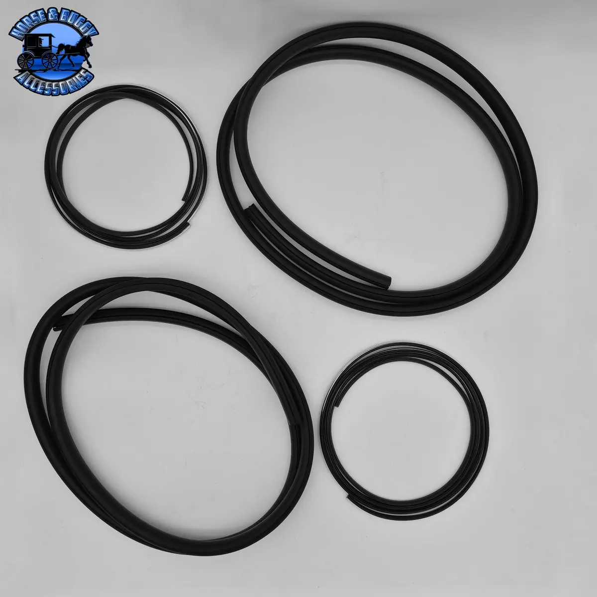 Bg-379/389-Kit (Bus Glass) Rubber Seal/Chrome Rope (Hardware Only) 1