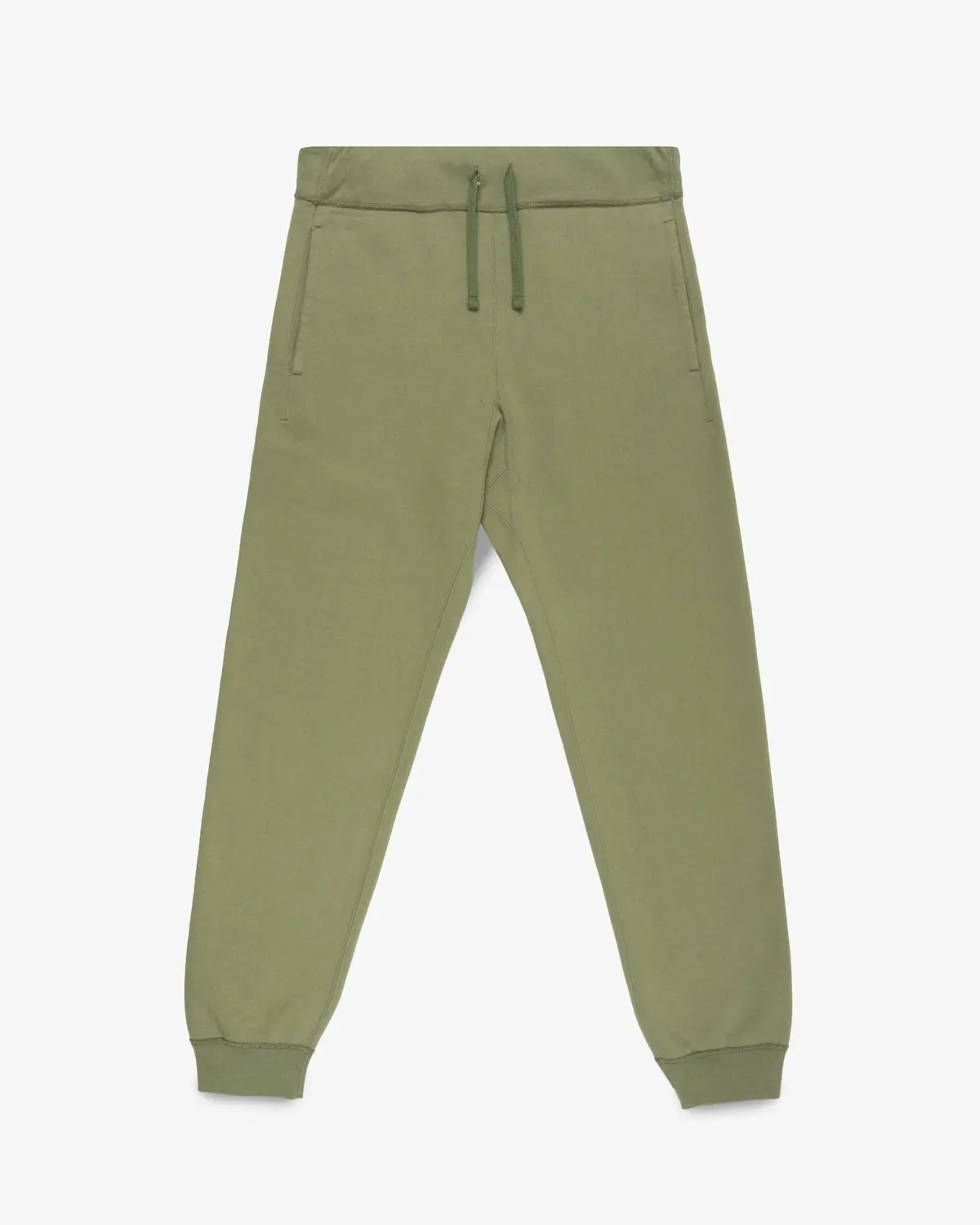 14Oz Ultra Heavyweight Loopwheel Cotton Sweatpants - Olive 1