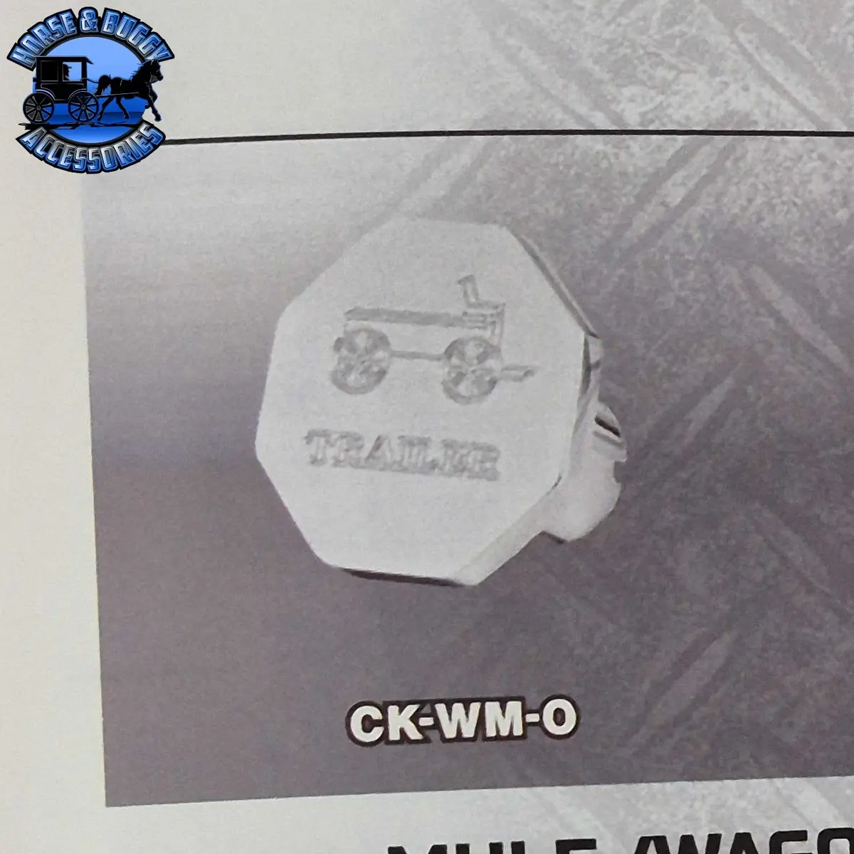 Ck-Wm-O Trailer Knob Engraved W/Wagon 1