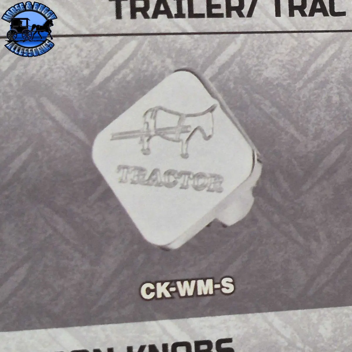 Ck-Wm-S Tractor Knob Engraved W/ Mule 1