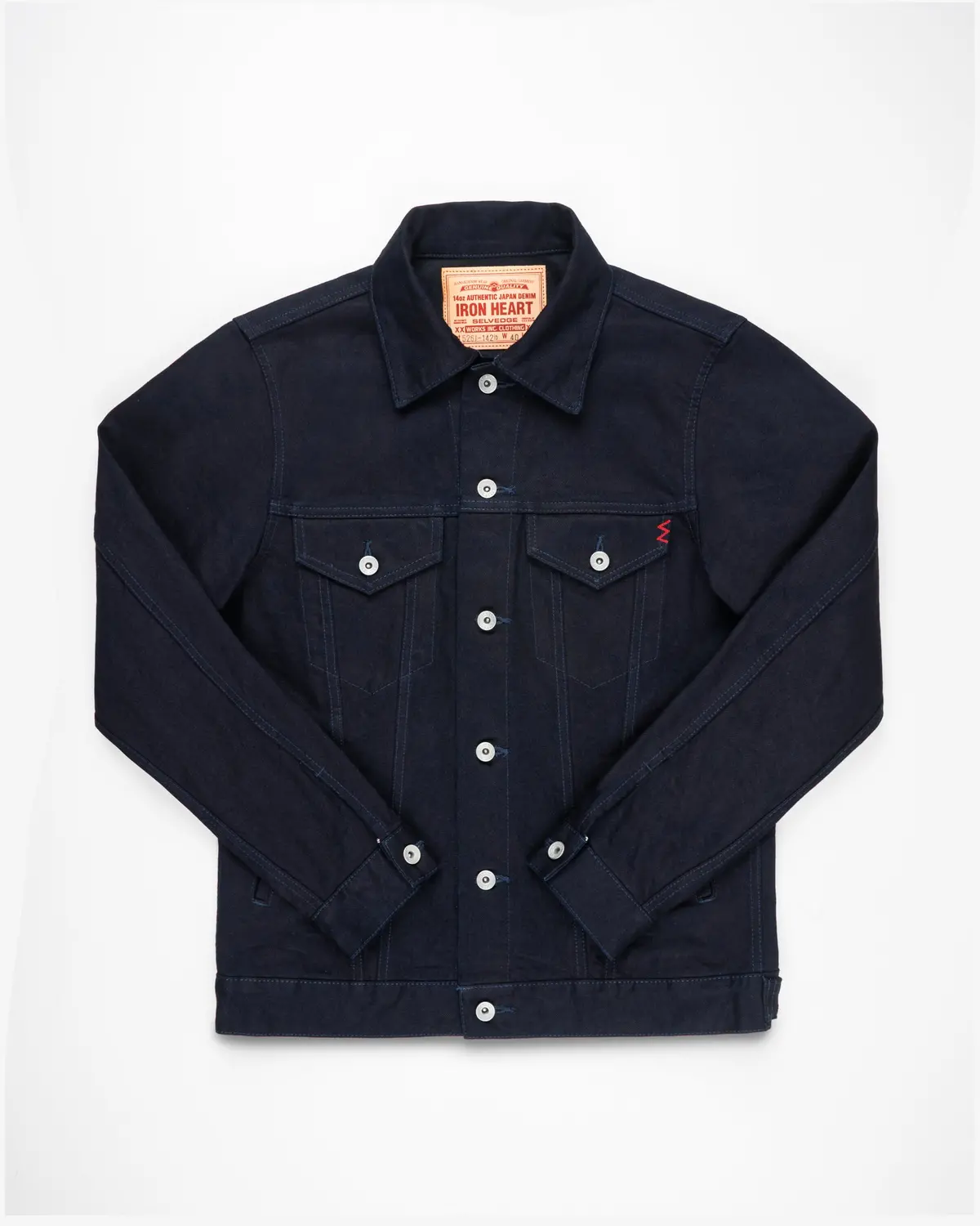 14Oz Selvedge Denim Modified Type Iii Jacket -  Indigo/Black 1