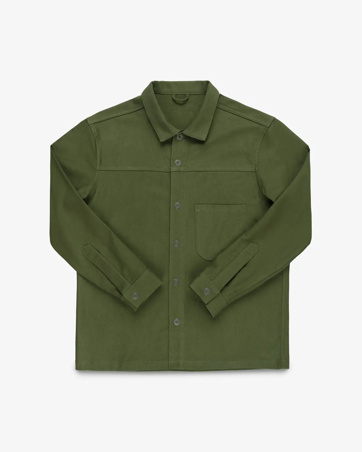 Stf 9Oz Brushed Dobby Cloth Shirt - Army Green 1