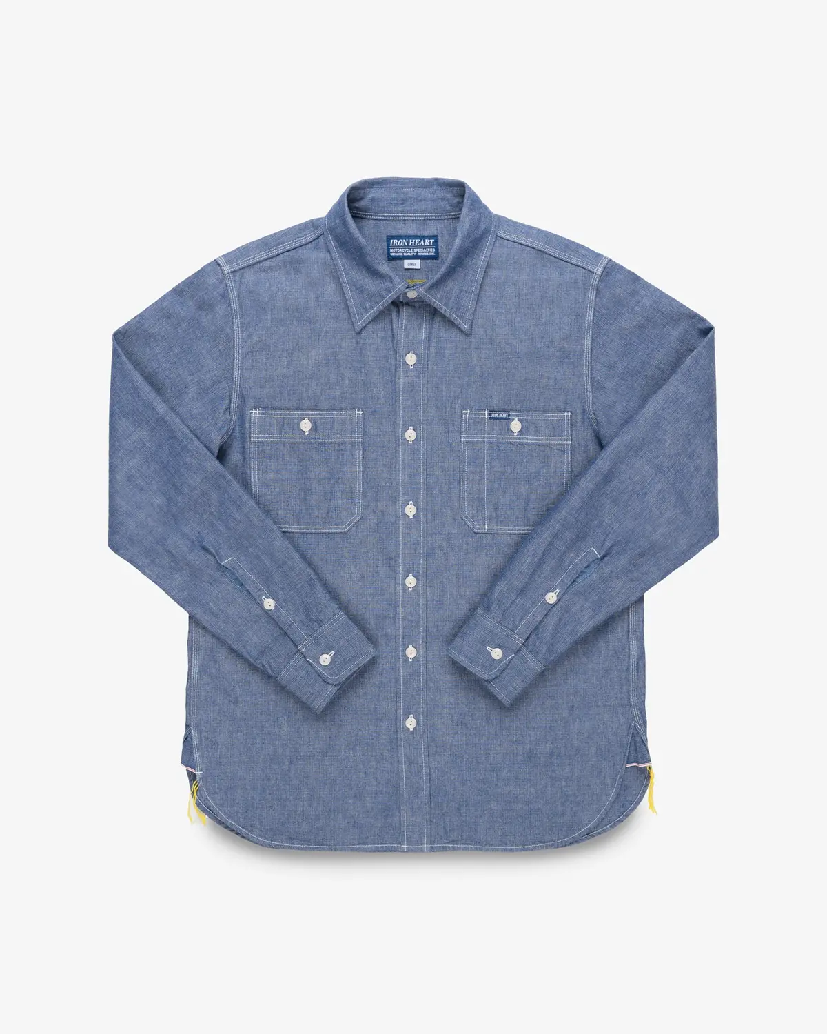 10Oz Selvedge Chambray Work Shirt - Blue 1