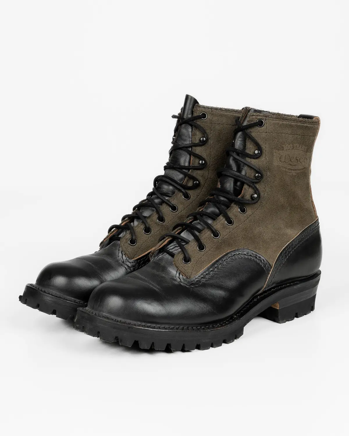 Iron Heart Int'l X Wesco® - 8" Jobmaster Boot - Black Horsehide Leather. The "Snake Eater” 1