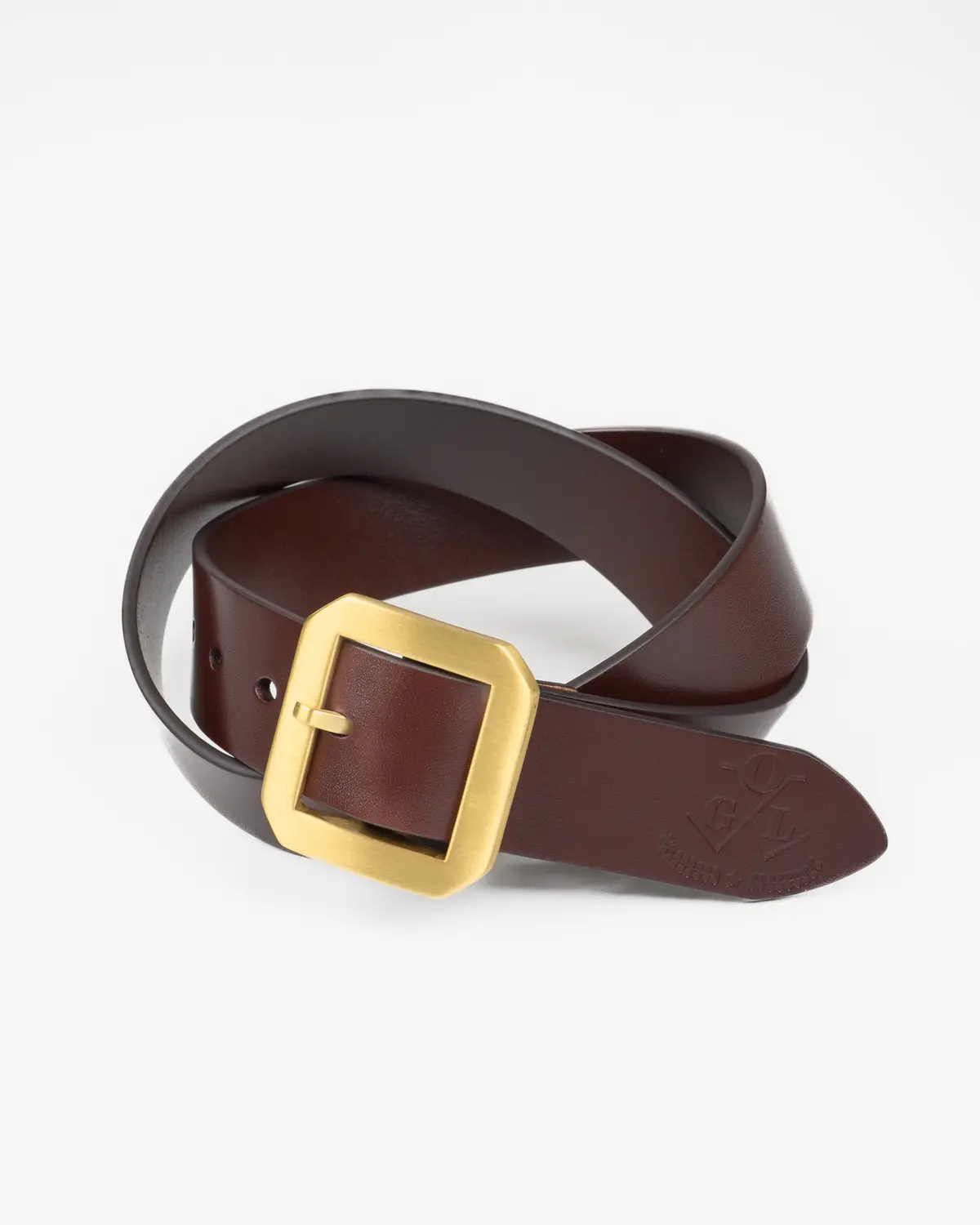 Ogl Single Prong Garrison Buckle Leather Belt - Tan 1