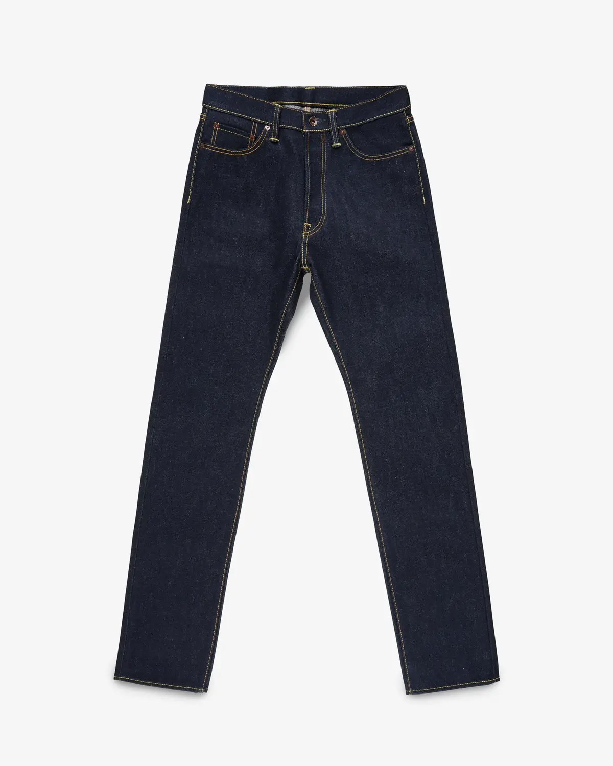 21/23Oz Ultra Heavy Raw Selvedge Denim Relaxed Tapered Cut Jeans - Indigo 1
