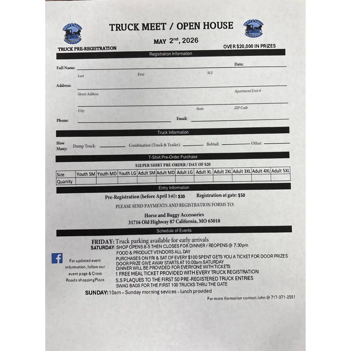 2026 Crossroads Truck Show Registration 1